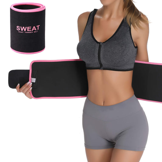 MANIFIQUE Sweat Waist Trimmer - Premium Sweat Enhancing Fitness Belt for Women & Men