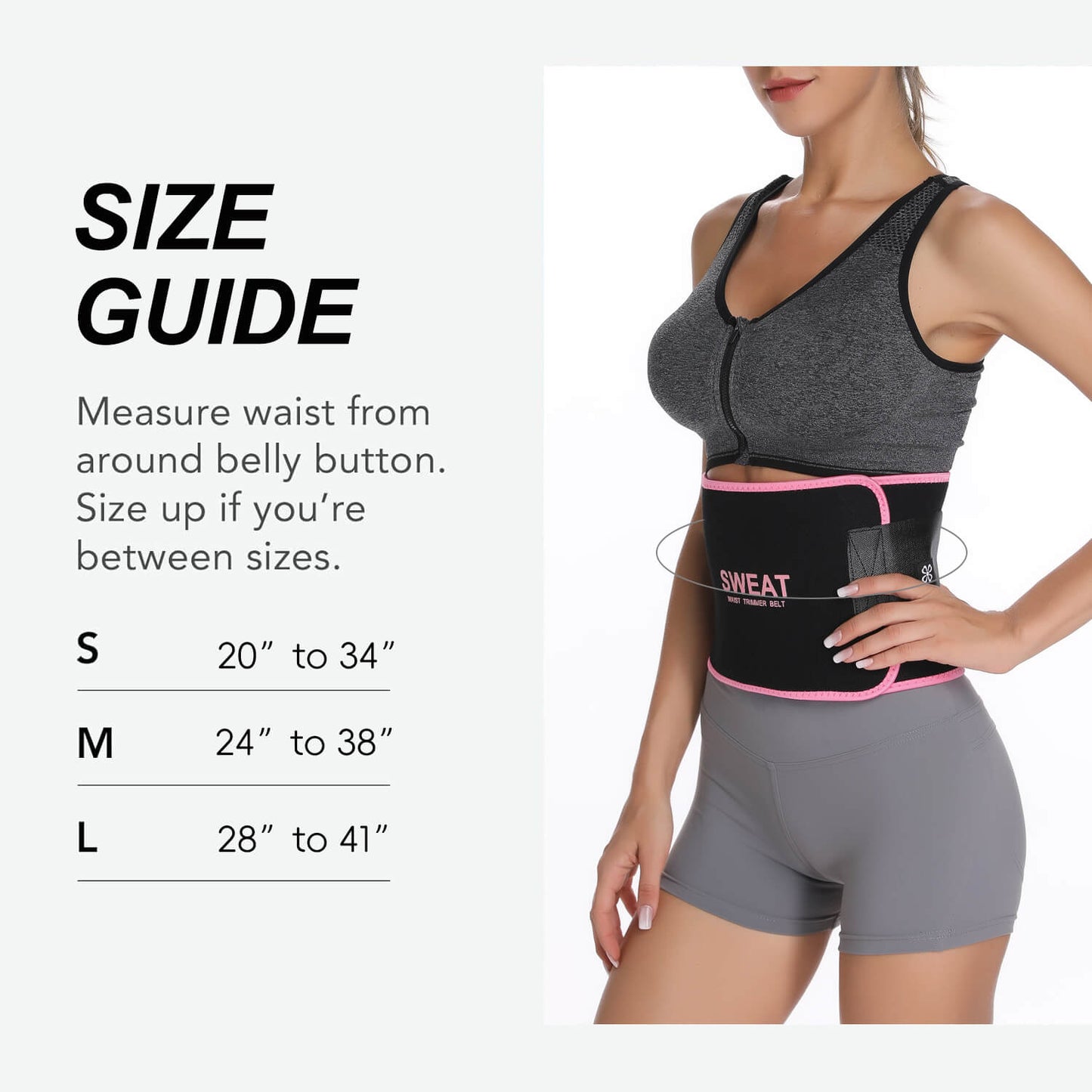 MANIFIQUE Sweat Waist Trimmer - Premium Sweat Enhancing Fitness Belt for Women & Men