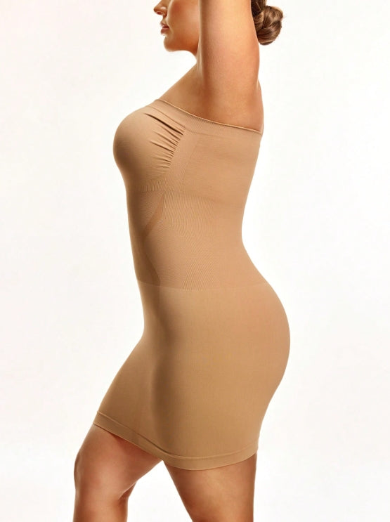 MANIFIQUE Plus Size Strapless Shapewear for Women Full Slip shapewear dress Tummy Control slip for women under dress
