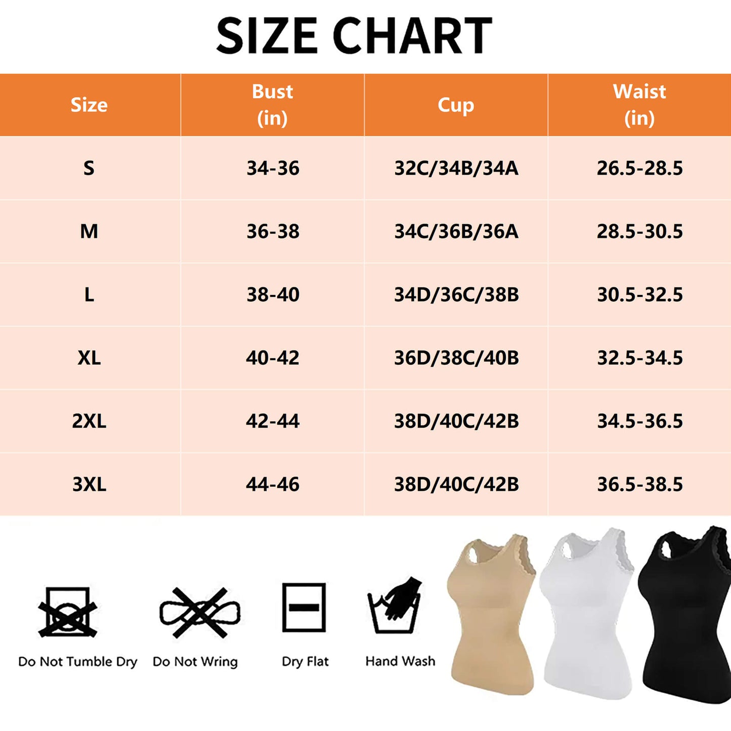 ANYFIT WEAR Lace Cami Shapewear Tank Tops for Women Tummy Control Body Shaper Slimming Camisole Compression Shirt