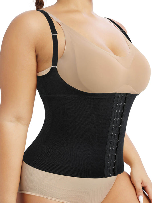 ANYFIT WEAR Plus Size Waist Trainer Vest for Women Shapewear Corset Body Shaper Tank Top with Adjustable Straps