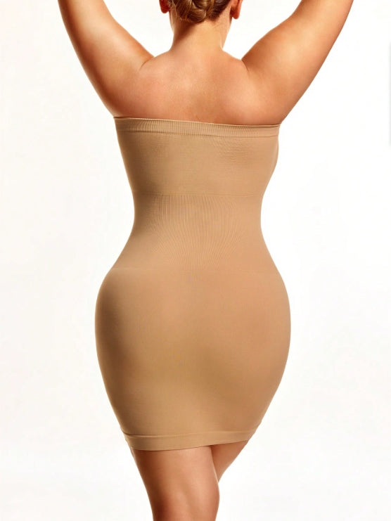 MANIFIQUE Plus Size Strapless Shapewear for Women Full Slip shapewear dress Tummy Control slip for women under dress