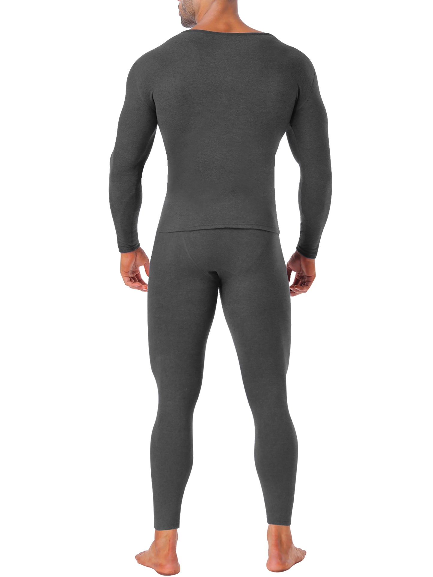MANIFIQUE Thermal Underwear Shirt & Leggings Set for Men — Heavyweight Fleece‑Lined Long Johns | Warm Winter Base Layer