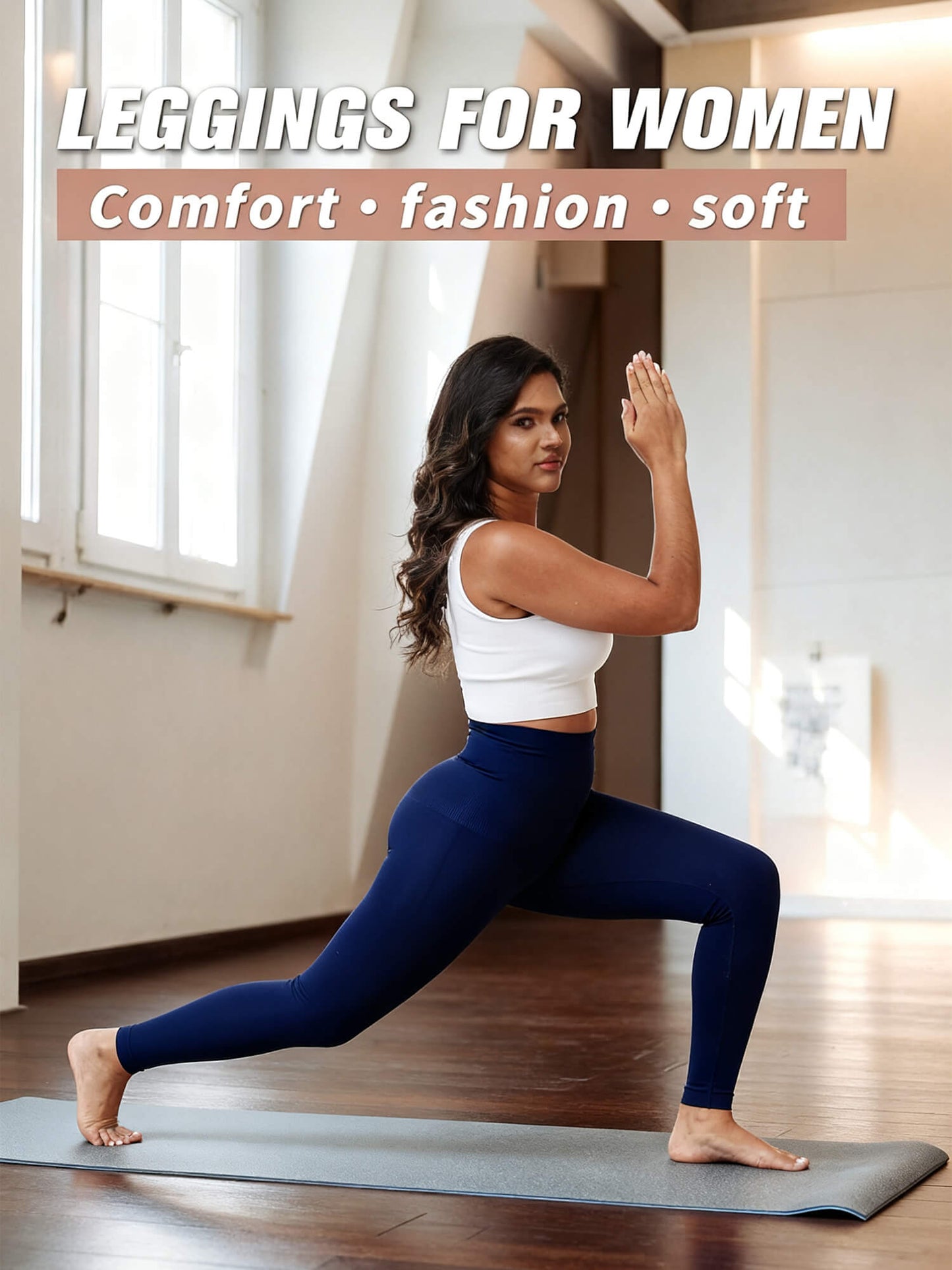 MANIFIQUE Leggings for Women Tummy Control Seamless High Waisted Compression Leggings Non-See-Through