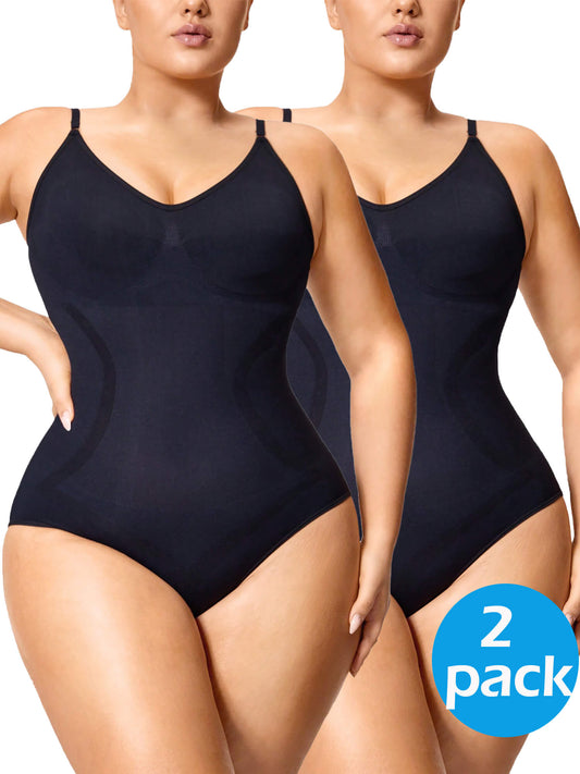 MANIFIQUE Plus Size Bodysuits for Women - Body Shaper Tummy Control Bodysuit, Shapewear Bodysuits for Women
