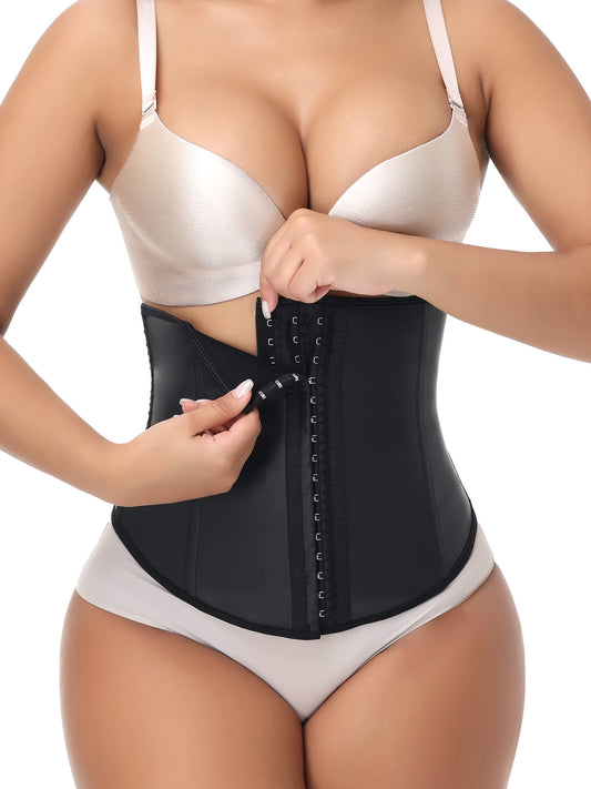 MANIFIQUE Waist Trainer for Women Latex Underbust Waist Cincher Corset Sport Girdle Hourglass Body Shaper
