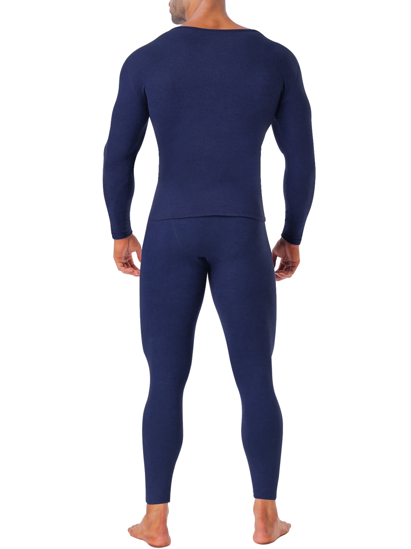 MANIFIQUE Thermal Underwear Shirt & Leggings Set for Men — Heavyweight Fleece‑Lined Long Johns | Warm Winter Base Layer
