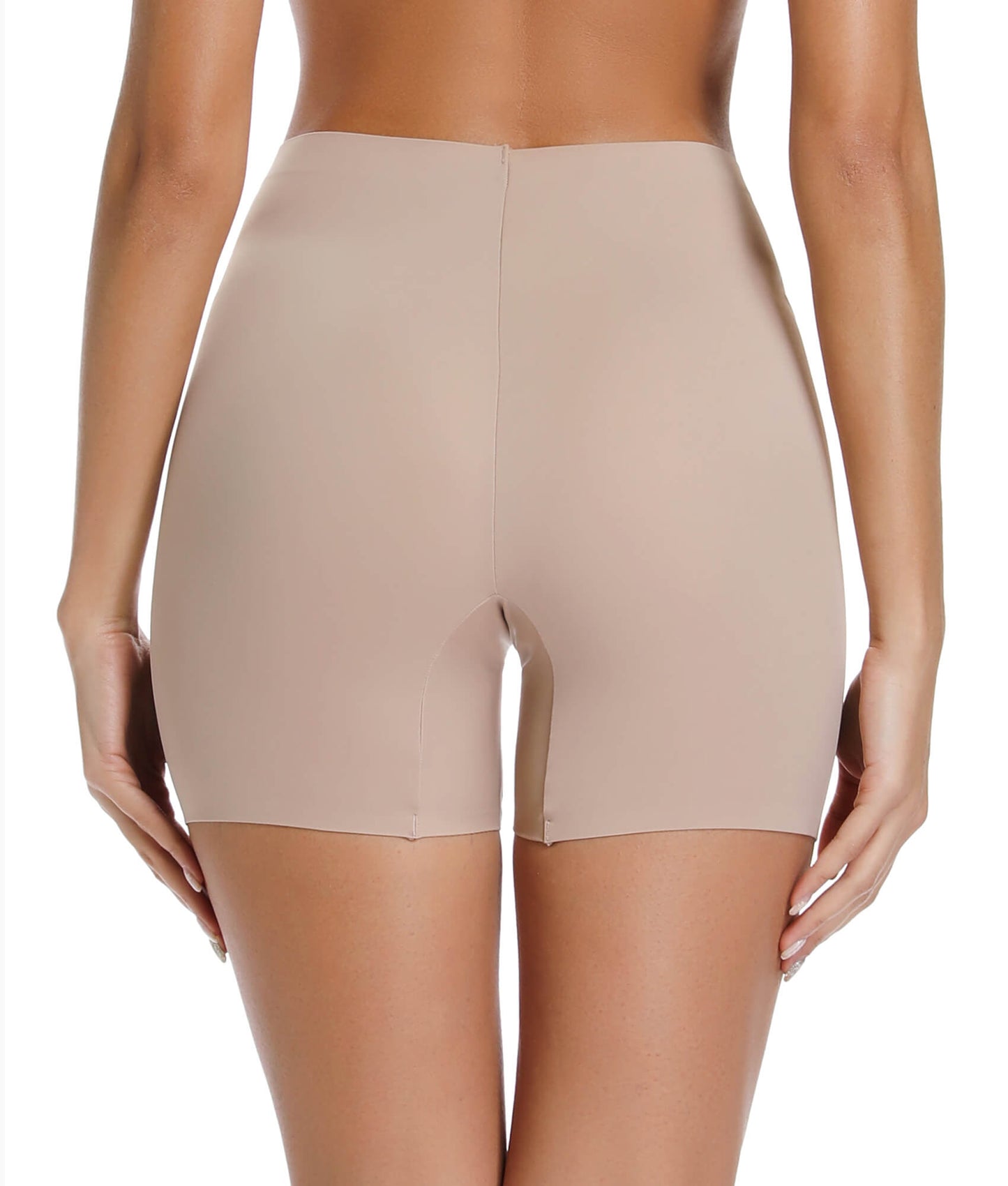 MANIFIQUE 2 Pack Seamless Shaping Boyshorts Panties for Women Shapewear Slip Shorts Under Dress