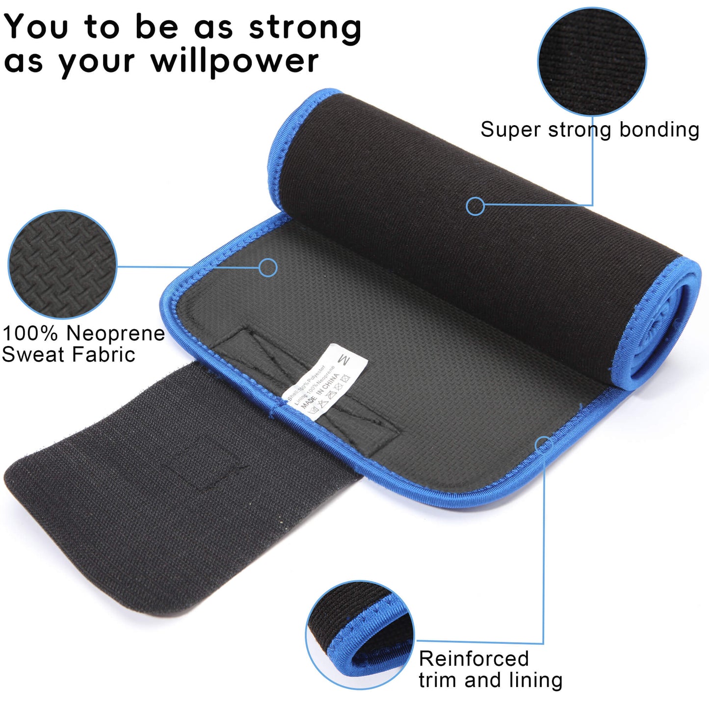 MANIFIQUE Sweat Waist Trimmer - Premium Sweat Enhancing Fitness Belt for Women & Men