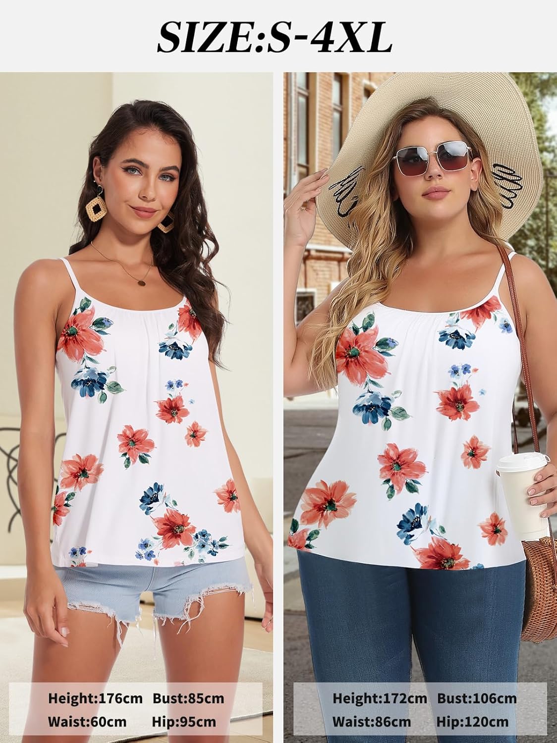 MANIFIQUE Women's Tank Tops 2025 Summer Tunics Casual Sleeveless Shirts Ladies Loose Fit Blouses S-4XL