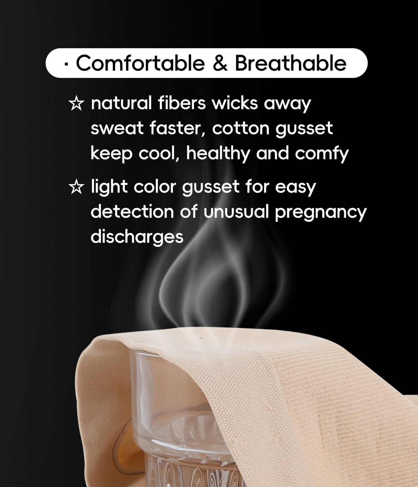 Women's Plus Maternity High Waist Underwear Pregnancy Seamless Soft Belly Support Panties Over Bump 3 Pack