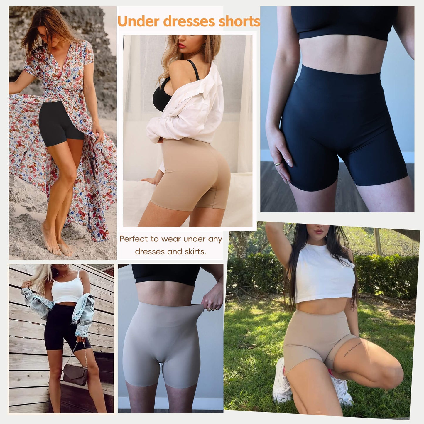 MANIFIQUE 2 Pack Seamless Shaping Boyshorts Panties for Women Shapewear Slip Shorts Under Dress