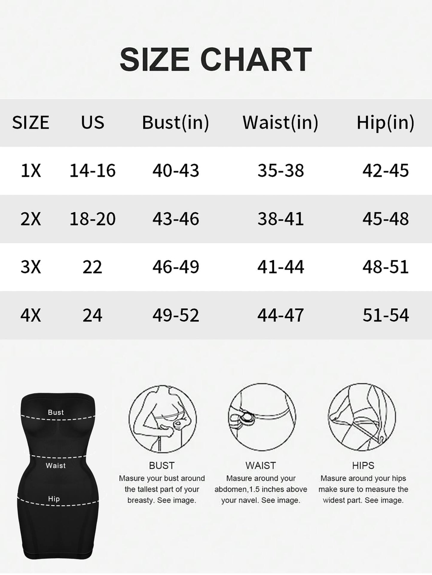 MANIFIQUE Plus Size Strapless Shapewear for Women Full Slip shapewear dress Tummy Control slip for women under dress
