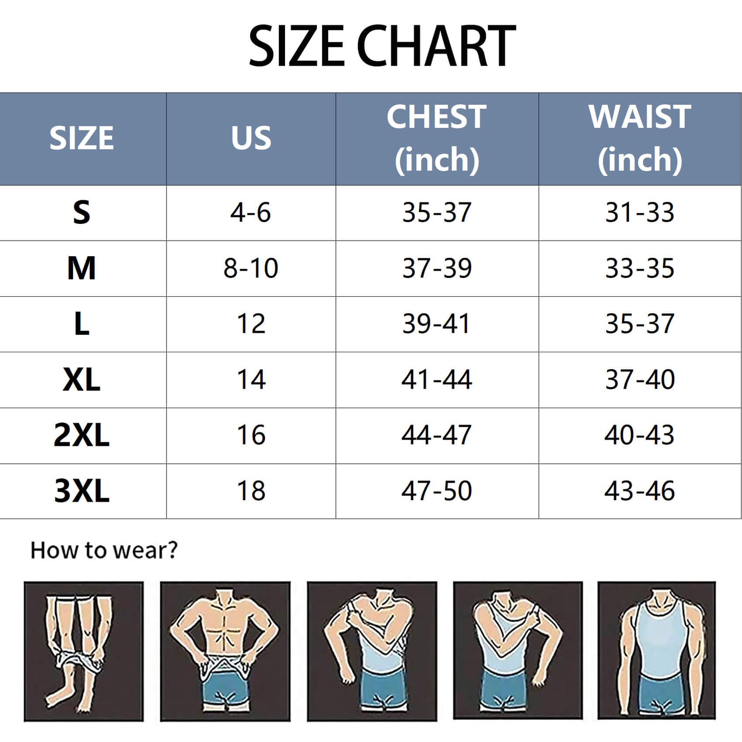 MANIFIQUE Gynecomastia Compression Shirts for Men, Tank Top Body Shaper, Fajas para Hombres, Slimming Undershirt