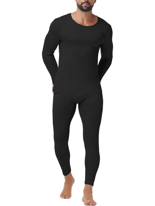 Lalamelon Men's Thermal Underwear Sets Top & Long Johns Breathable Quick Drying Thermo Base Layer
