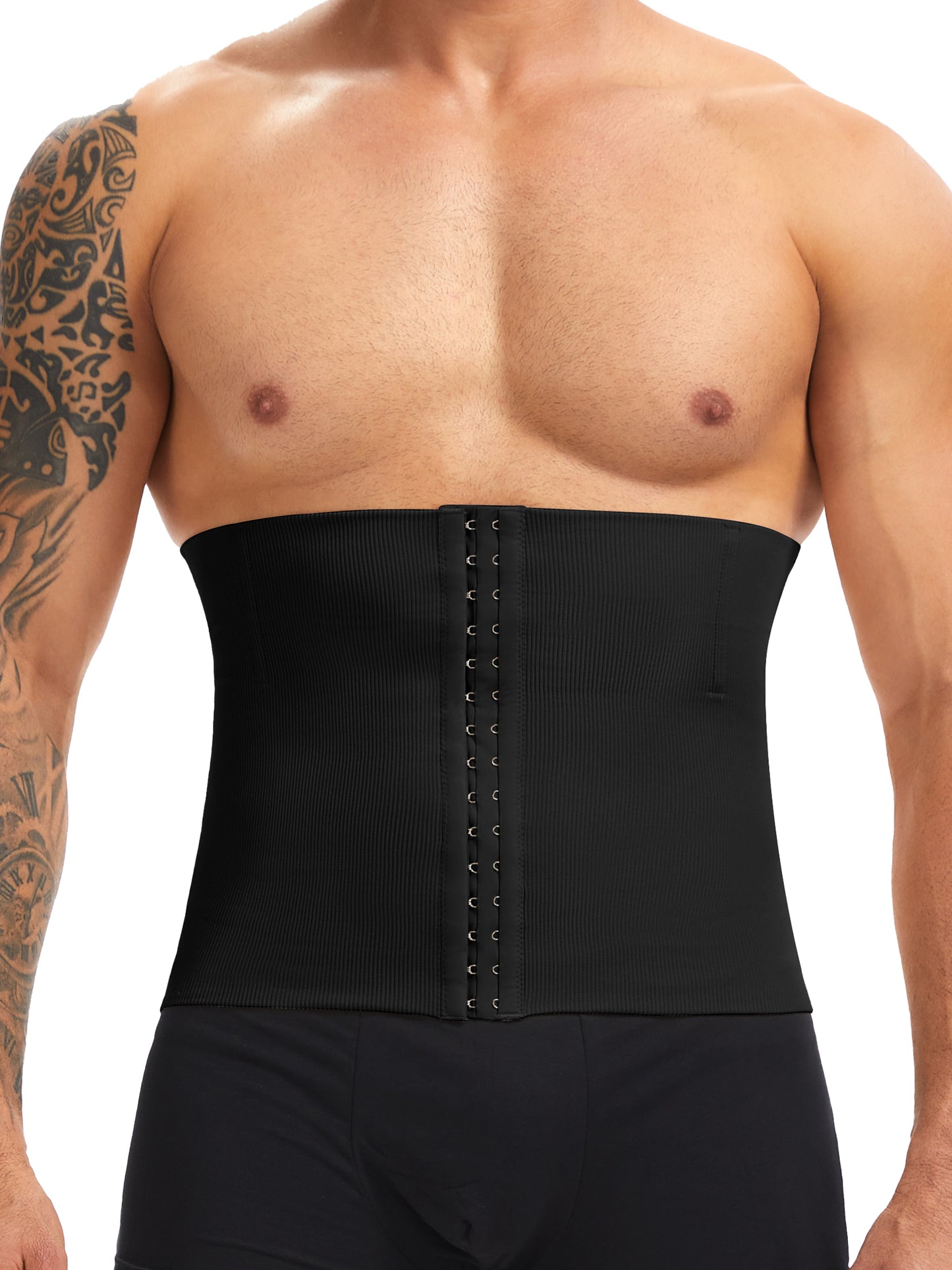 LALAMELON Waist Trainer for Men Shapewear Tummy Control Body Shaper Slimming Cincher with Hook Fajas Para Hombres