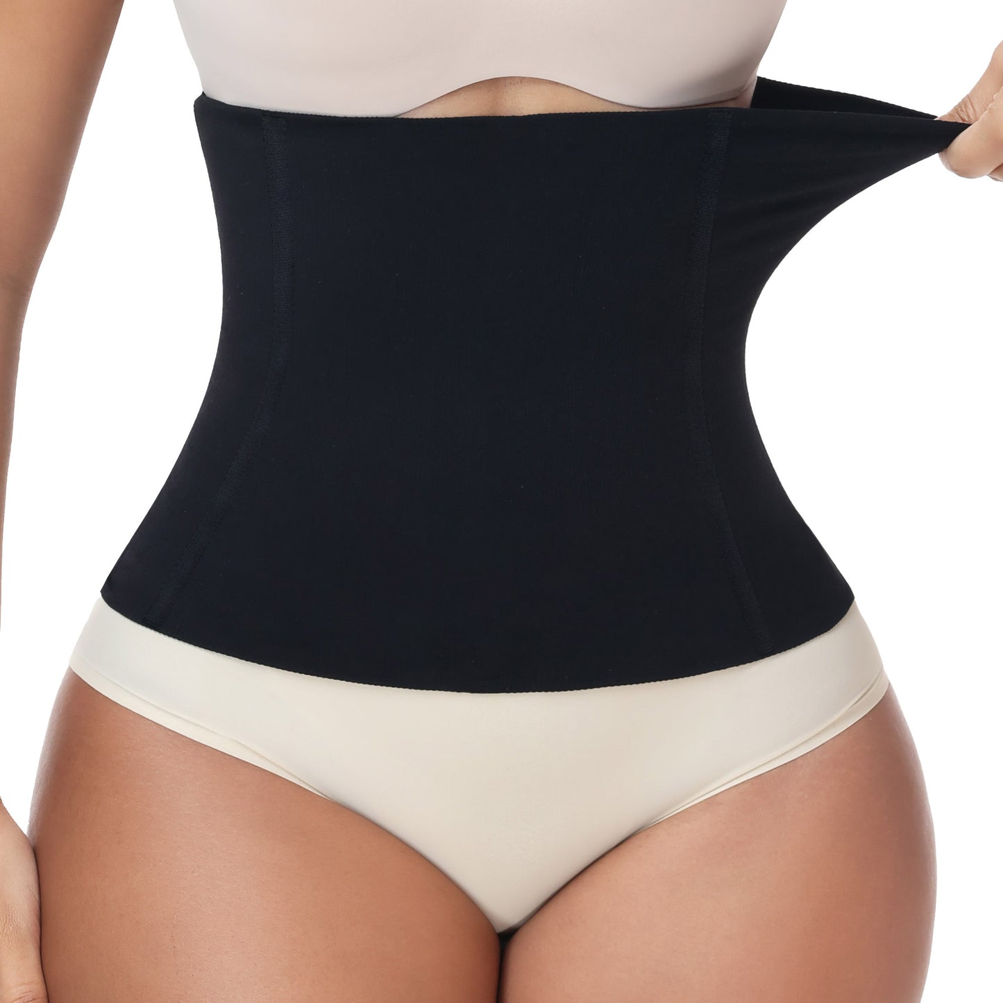 Vaslanda Waist Trainer for Women Tummy Control Postpartum Underbust Seamless Firm Shaping Waist Trainer