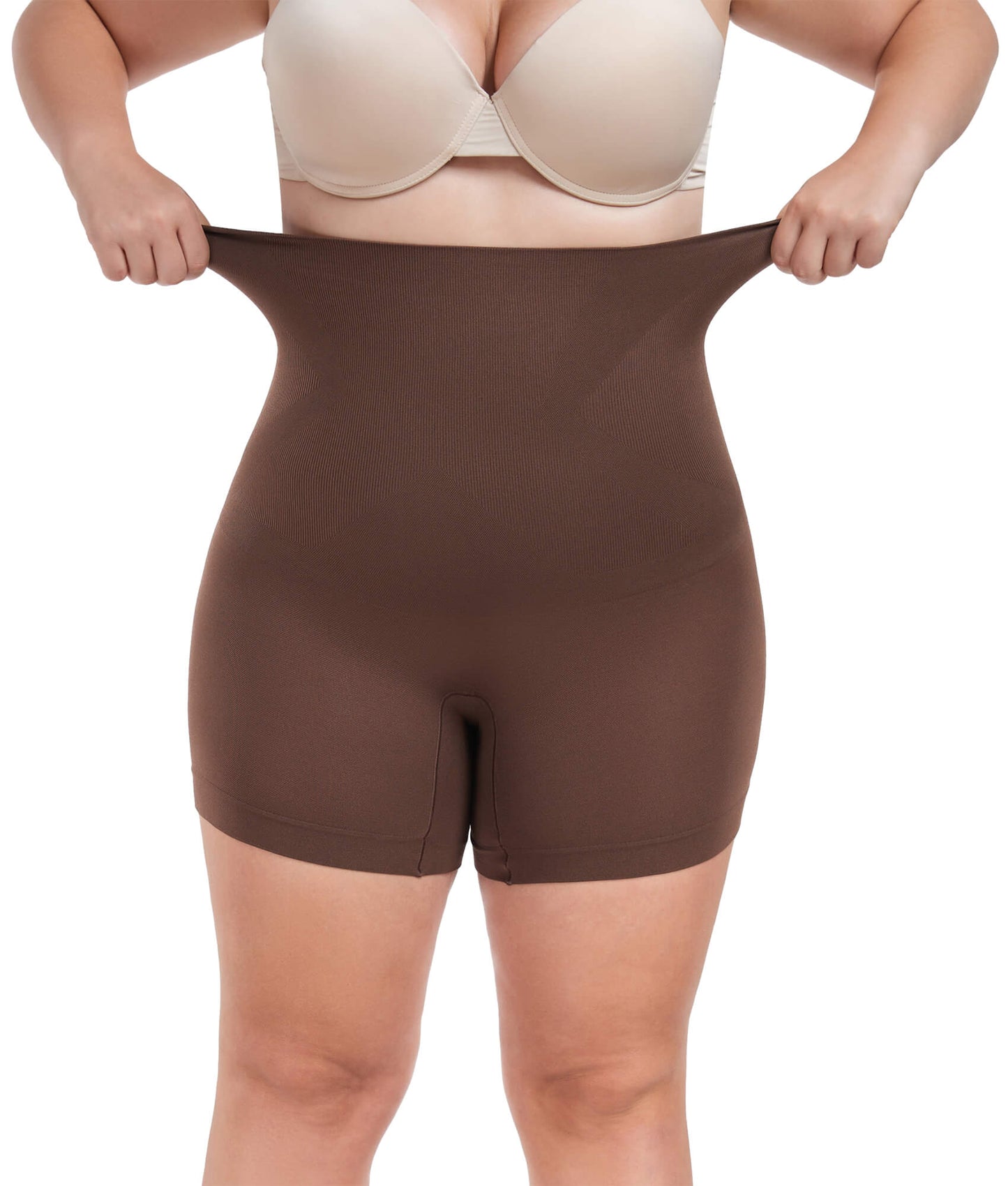 MANIFIQUE Plus Size Shapewear Shorts - High Compression Shapewear for Women Tummy Control - Boy Shorts for Women