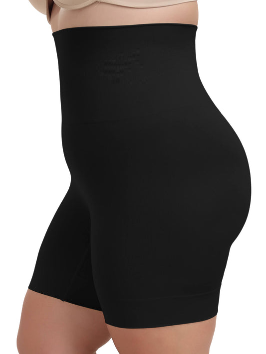 MANIFIQUE Plus Size Shapewear Tummy Control High Waisted Girdle Body Shaper Shorts Thigh Slimming