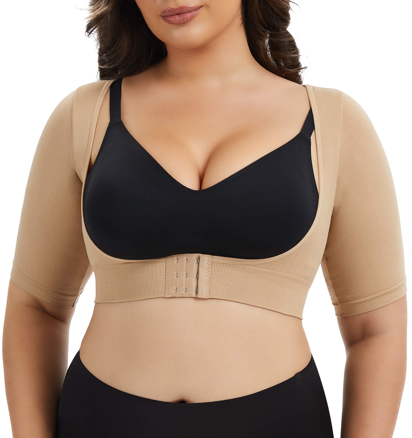 MANIFIQUE Women's Plus Size Shapewear Tops Post Surgery Compression Sleeve for Arm Shaper