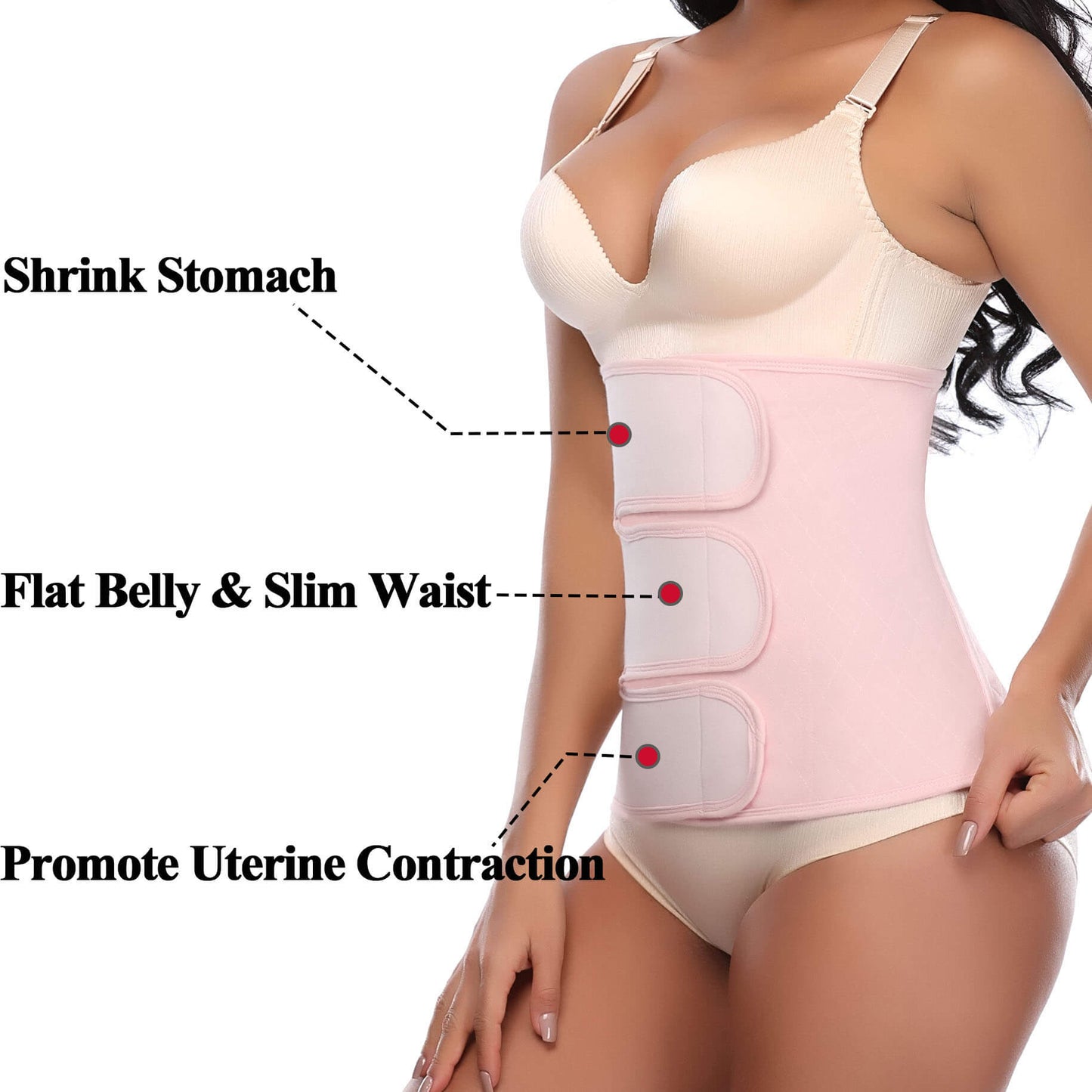 MANIFIQUE Postpartum Girdle C-Section Recovery Belt Back Support Belly Wrap Belly Band Shapewear