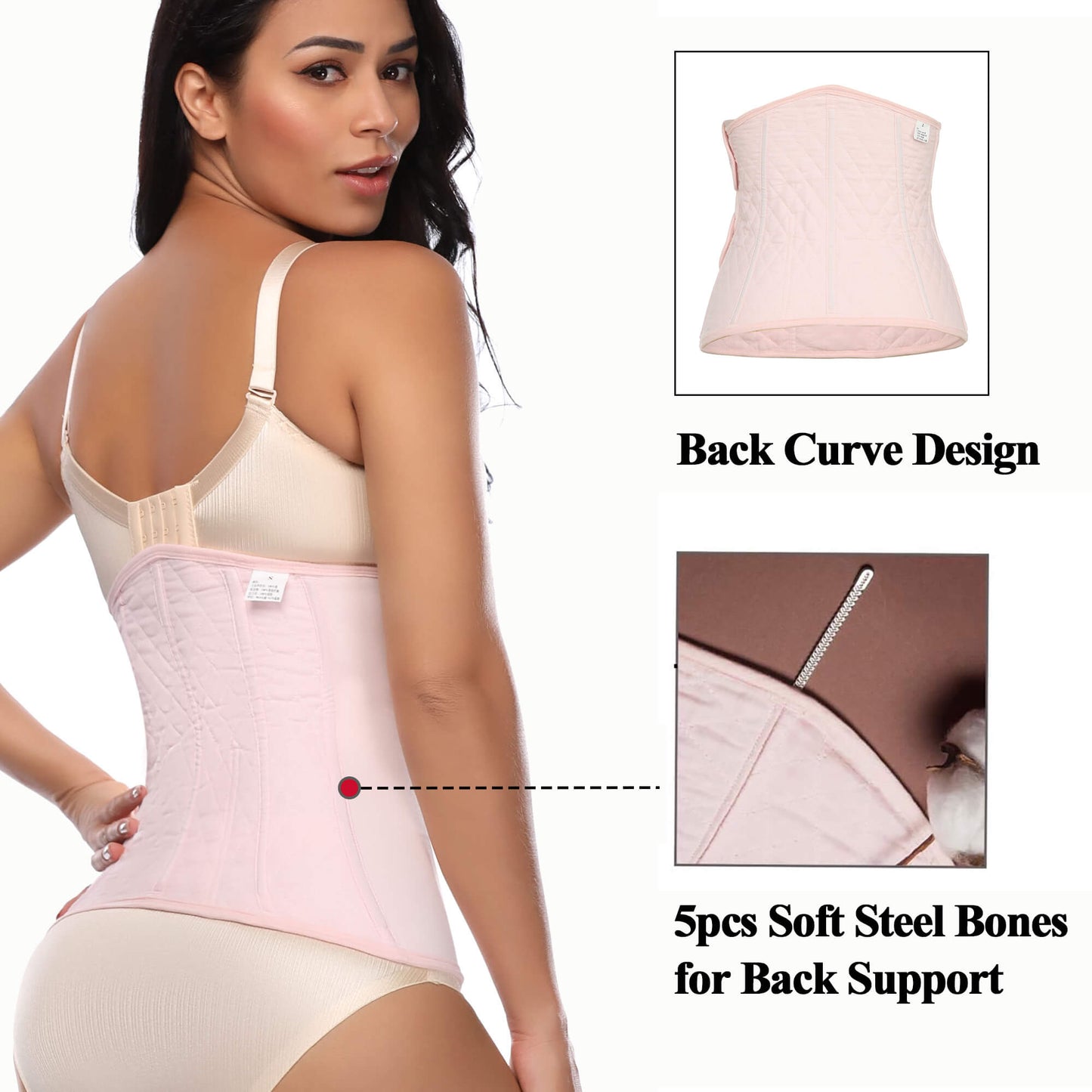 MANIFIQUE Postpartum Girdle C-Section Recovery Belt Back Support Belly Wrap Belly Band Shapewear