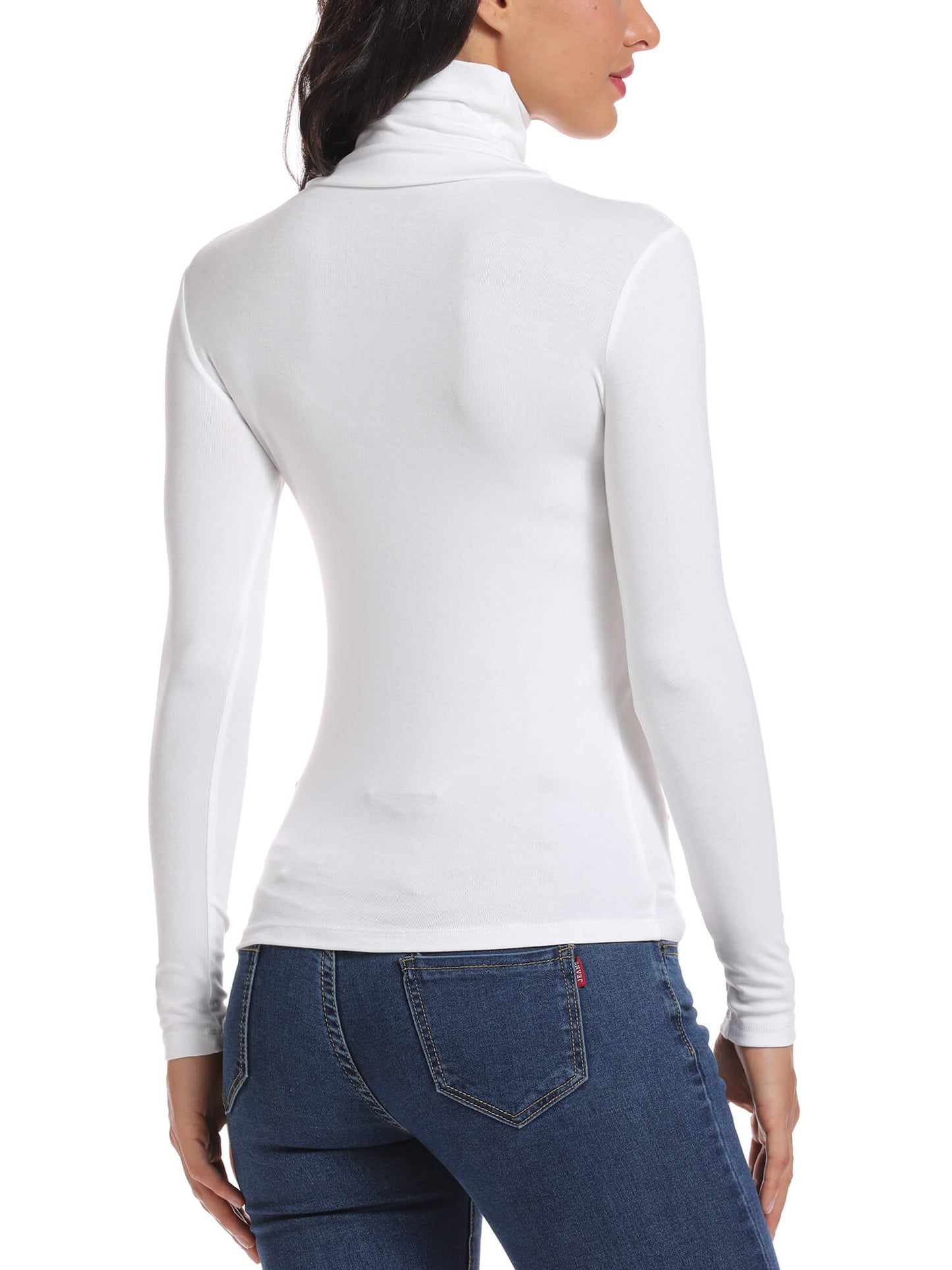 MANIFIQUE Women's Turtleneck Long Sleeve Shirts Fall Fashion Basic Thermal Underwear Tops Winter Clothes 2025