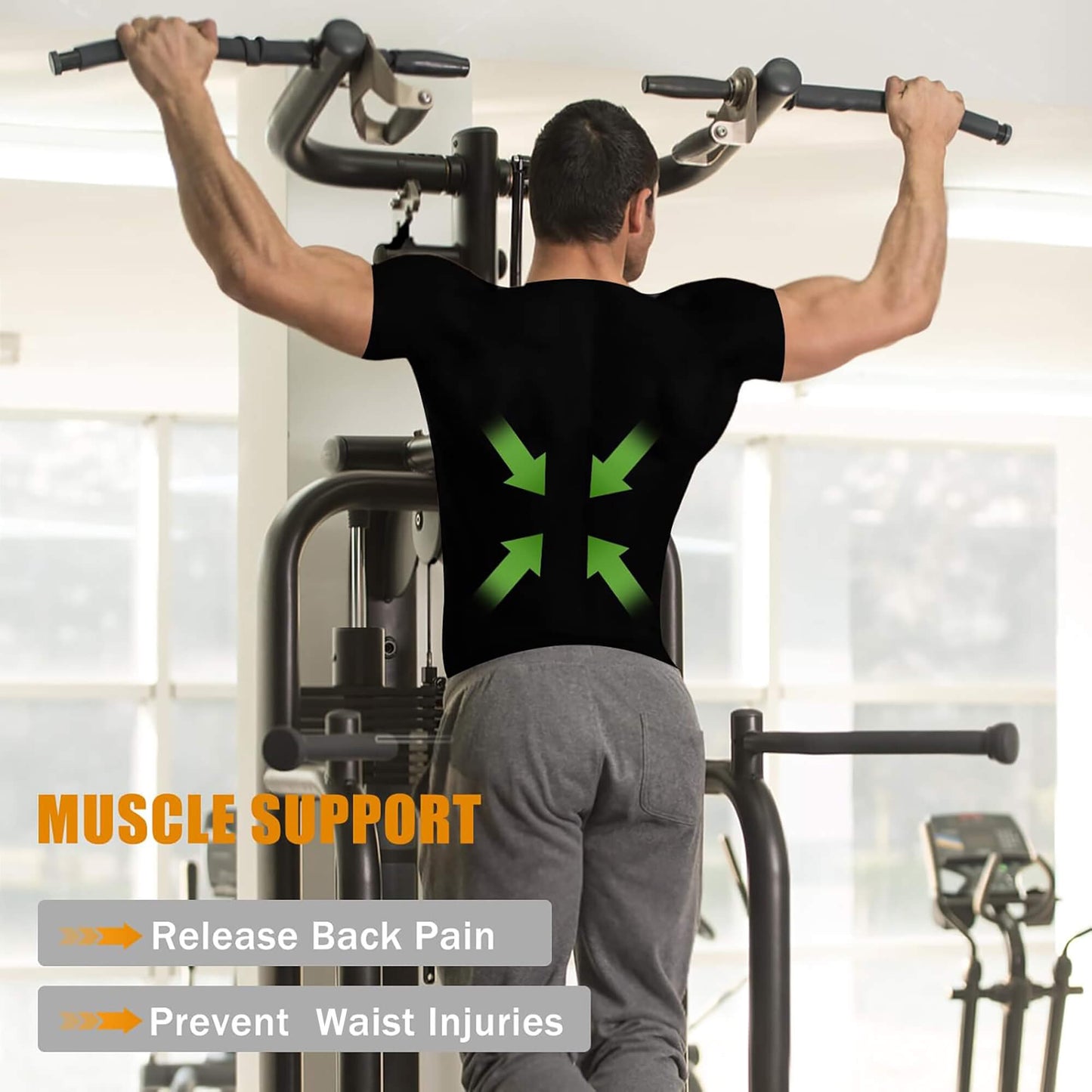 ANYFIT WEAR Sauna Suit for Men Sweat Shirt Workout Sports Fitness Compression T-Shirt Body Shaper