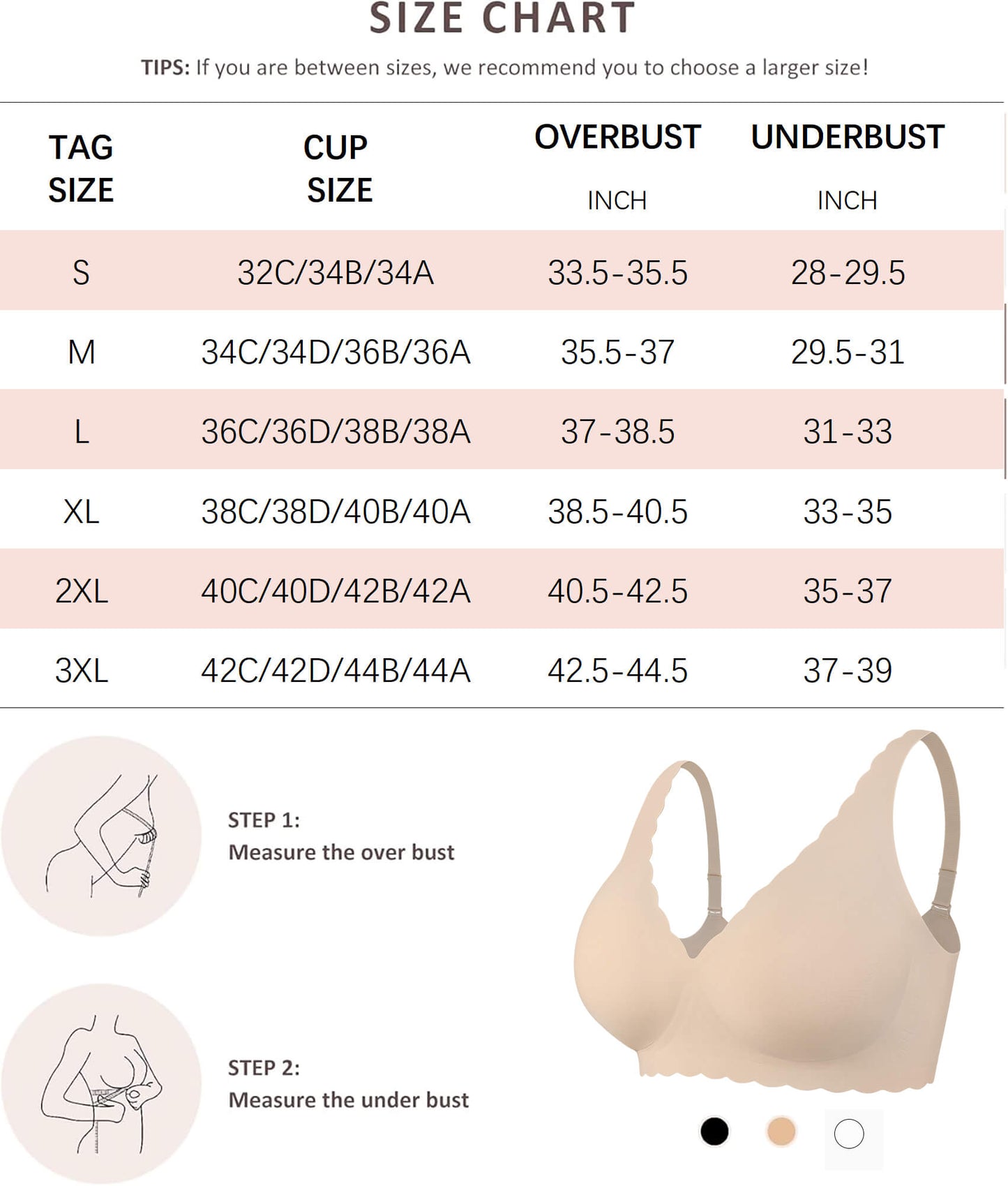 MANIFIQUE Jelly Bras for Women No Underwire Scalloped Push Up Wireless Bralettes Seamless Soft Comfort Everyday Tshirt Bra