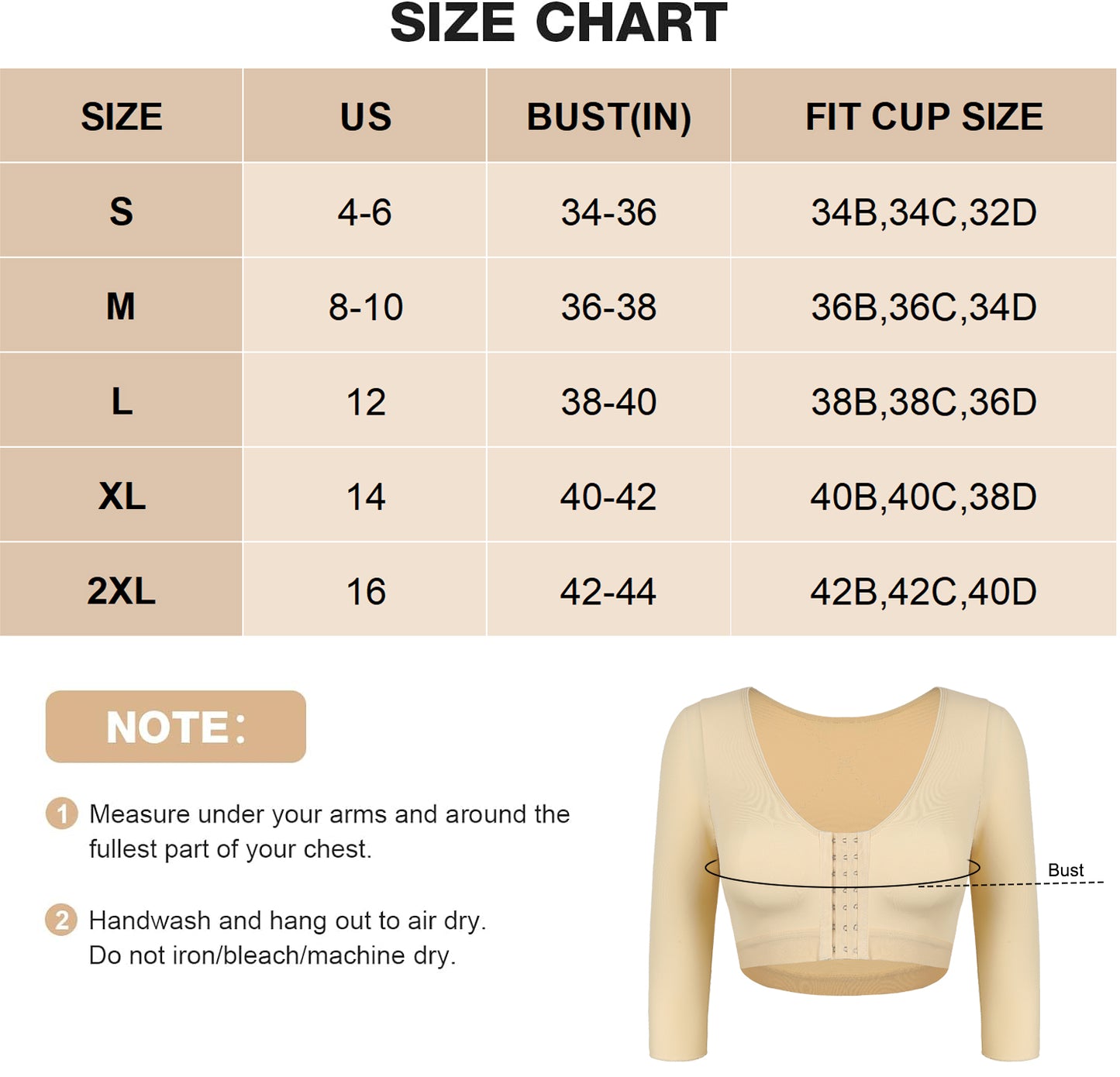 MANIFIQUE 2 Pack Arm Shaper for Women Post Surgery Arm Lipo Compression Sleeves Slimming Arm Faja Front Closure Shapewear Bra