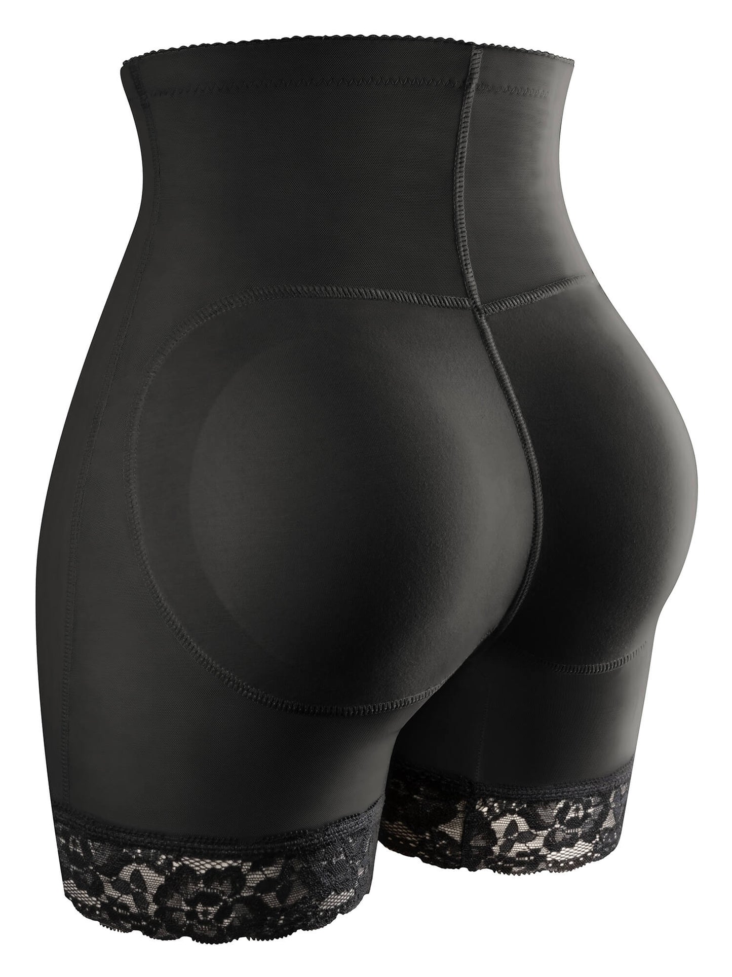 Vaslanda Women Butt Lifter Padded Panties Lace Hip Enhancer Underwear Seamless Booty Shorts
