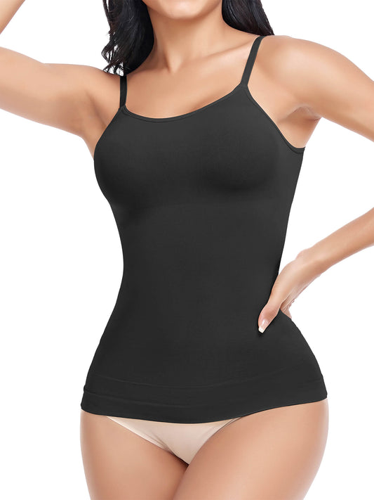 MANIFIQUE 2 Pack Compression Tank Cami - Tummy and Waist Control Body Shapewear Camisole for Women