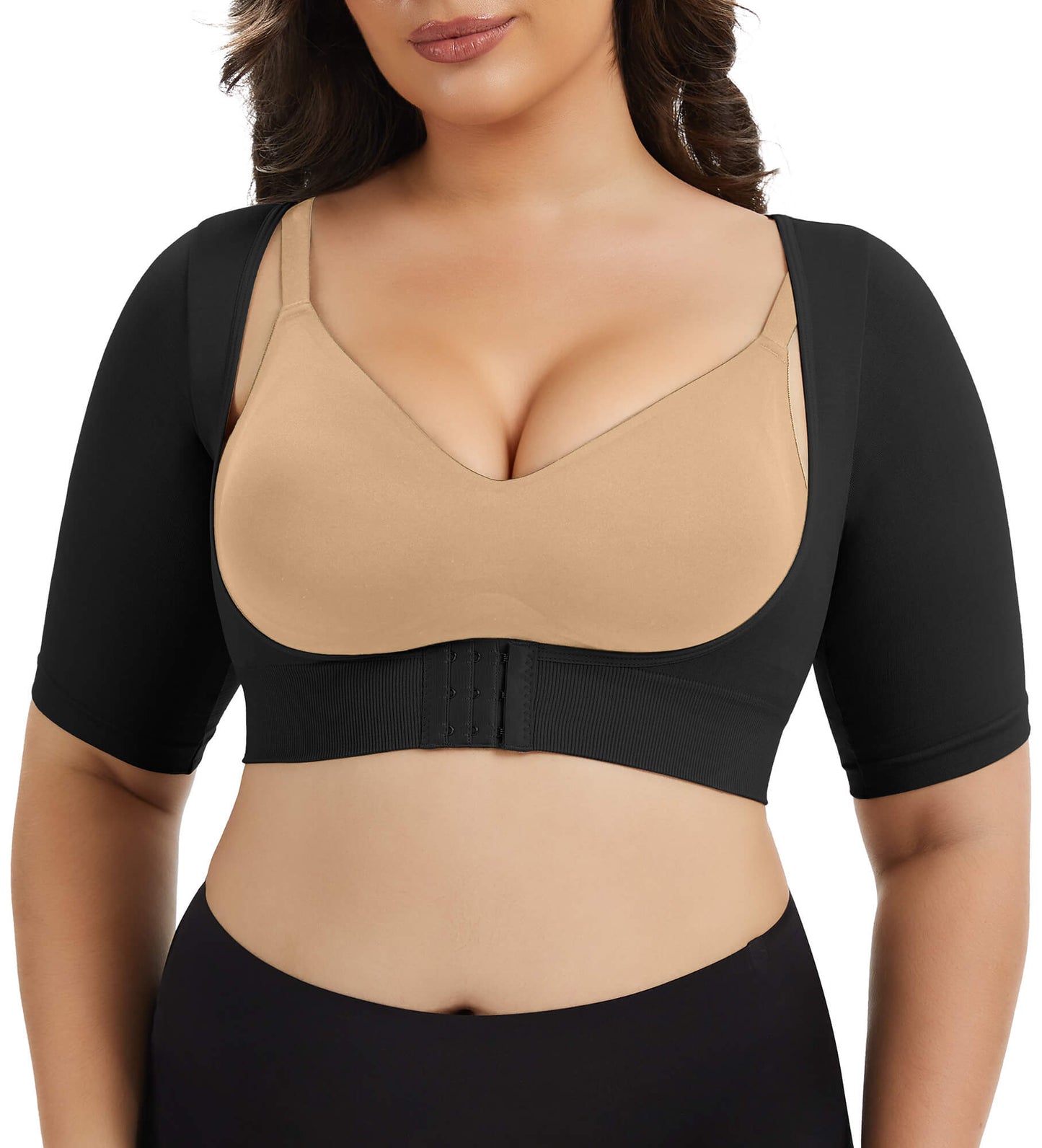 MANIFIQUE Women's Plus Size Shapewear Tops Post Surgery Compression Sleeve for Arm Shaper