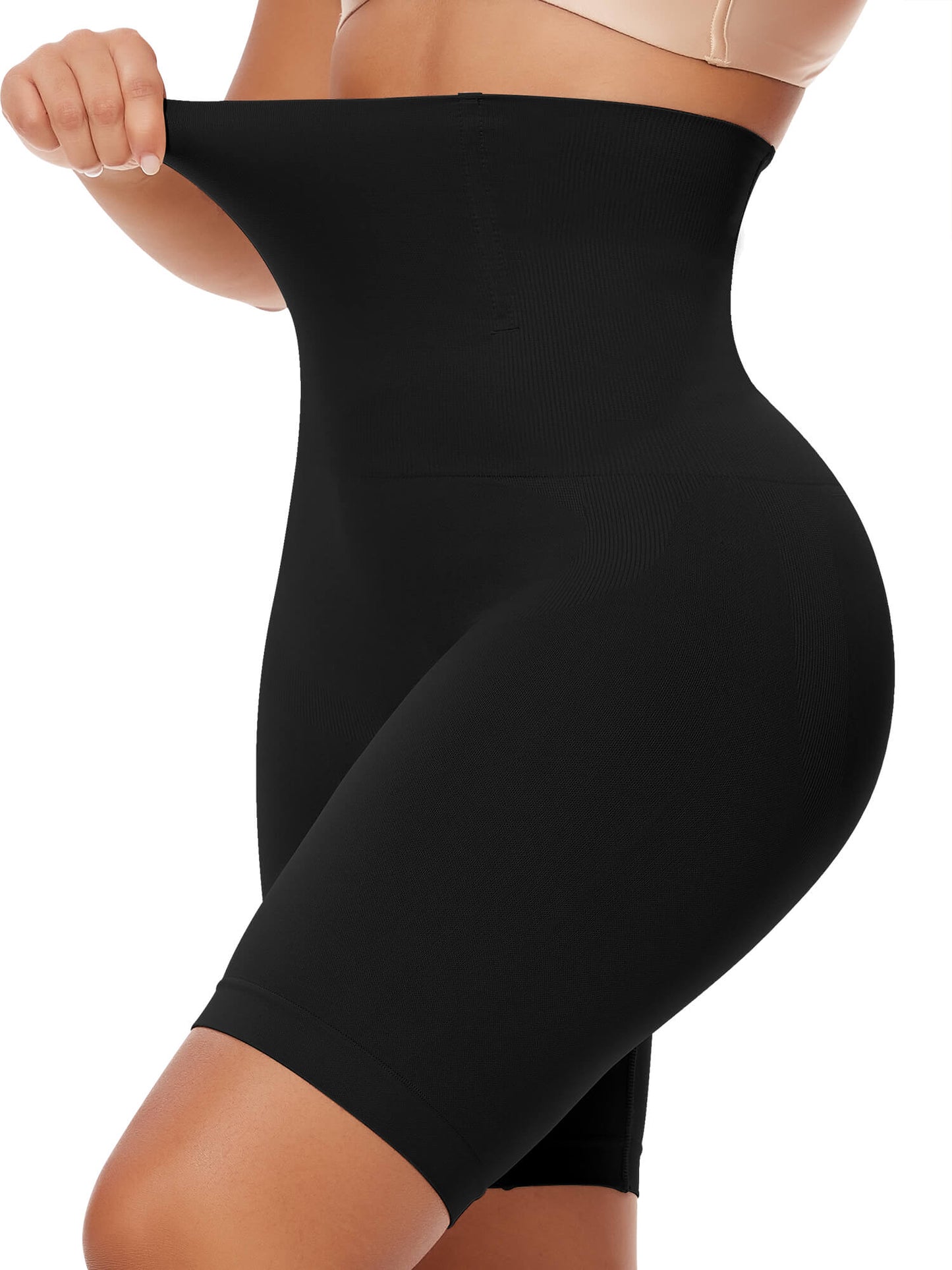 MANIFIQUE Shapewear for Women Tummy Control, High Waisted Faja Body Shaper Shorts Thigh Slimmer Girdle