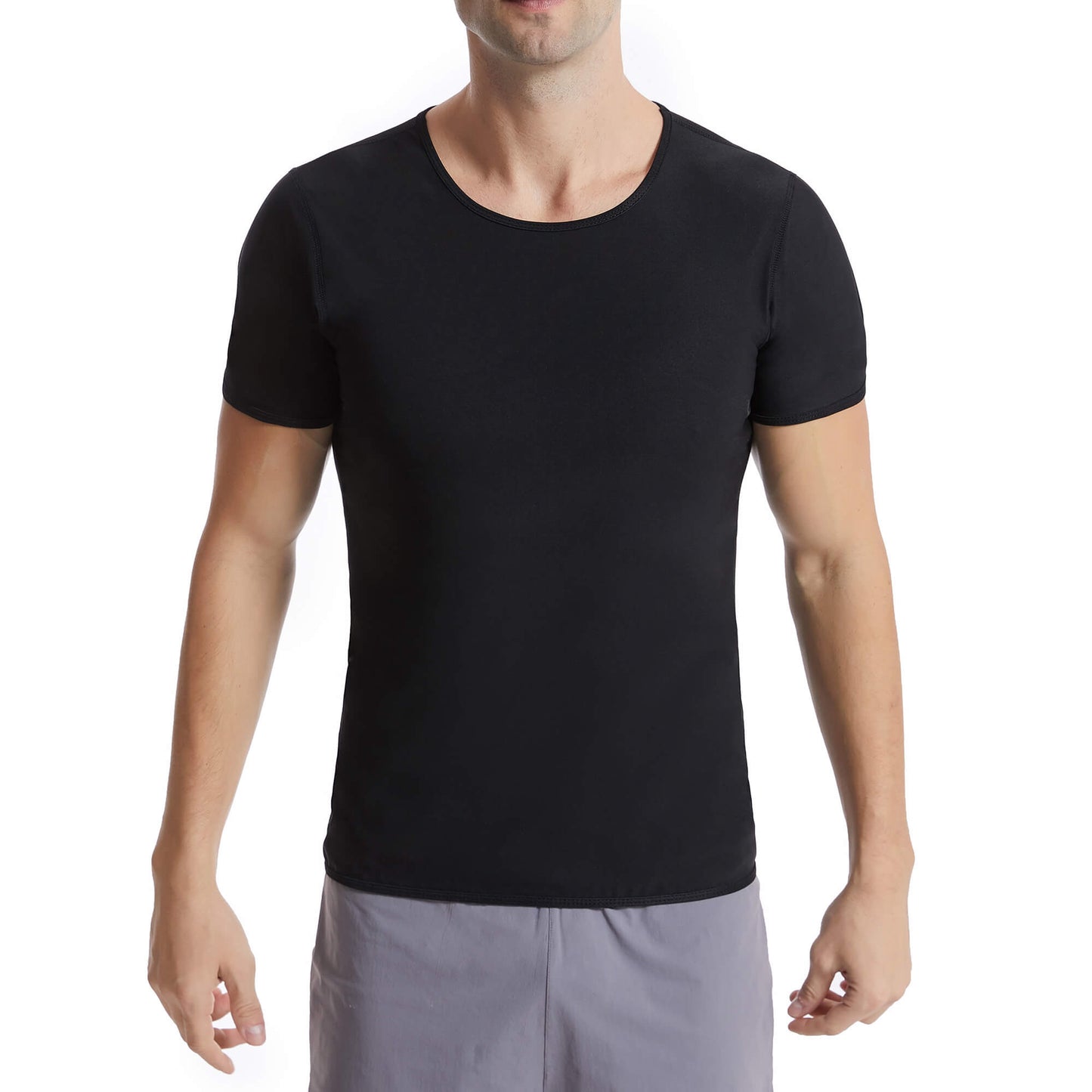 ANYFIT WEAR Sauna Suit for Men Sweat Shirt Workout Sports Fitness Compression T-Shirt Body Shaper