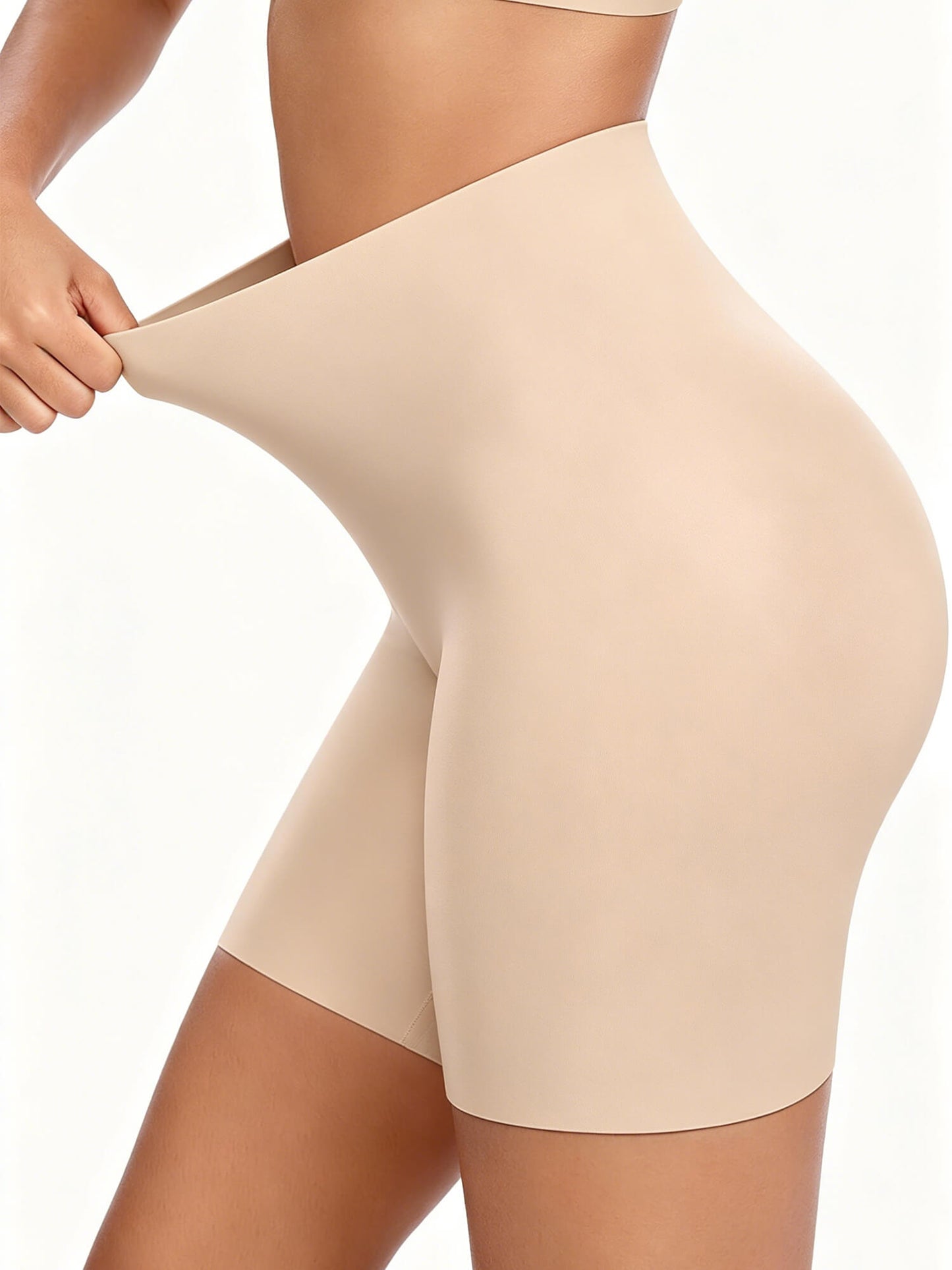 MANIFIQUE Tummy Control Shapewear for Women High Waist Thigh Slimmer Shapewear, Smooth Mid-Thigh Short Under Dress
