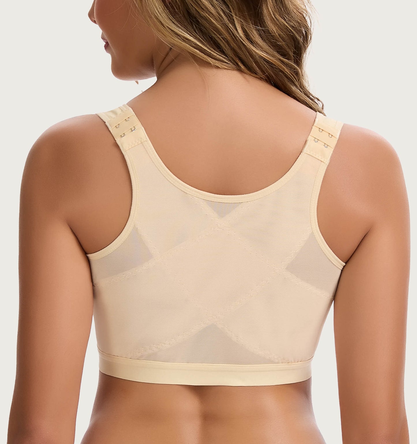 MANIFIQUE Posture Corrector Bra for Women Front Closure Bra Full Coverage Non Padded Wirefree