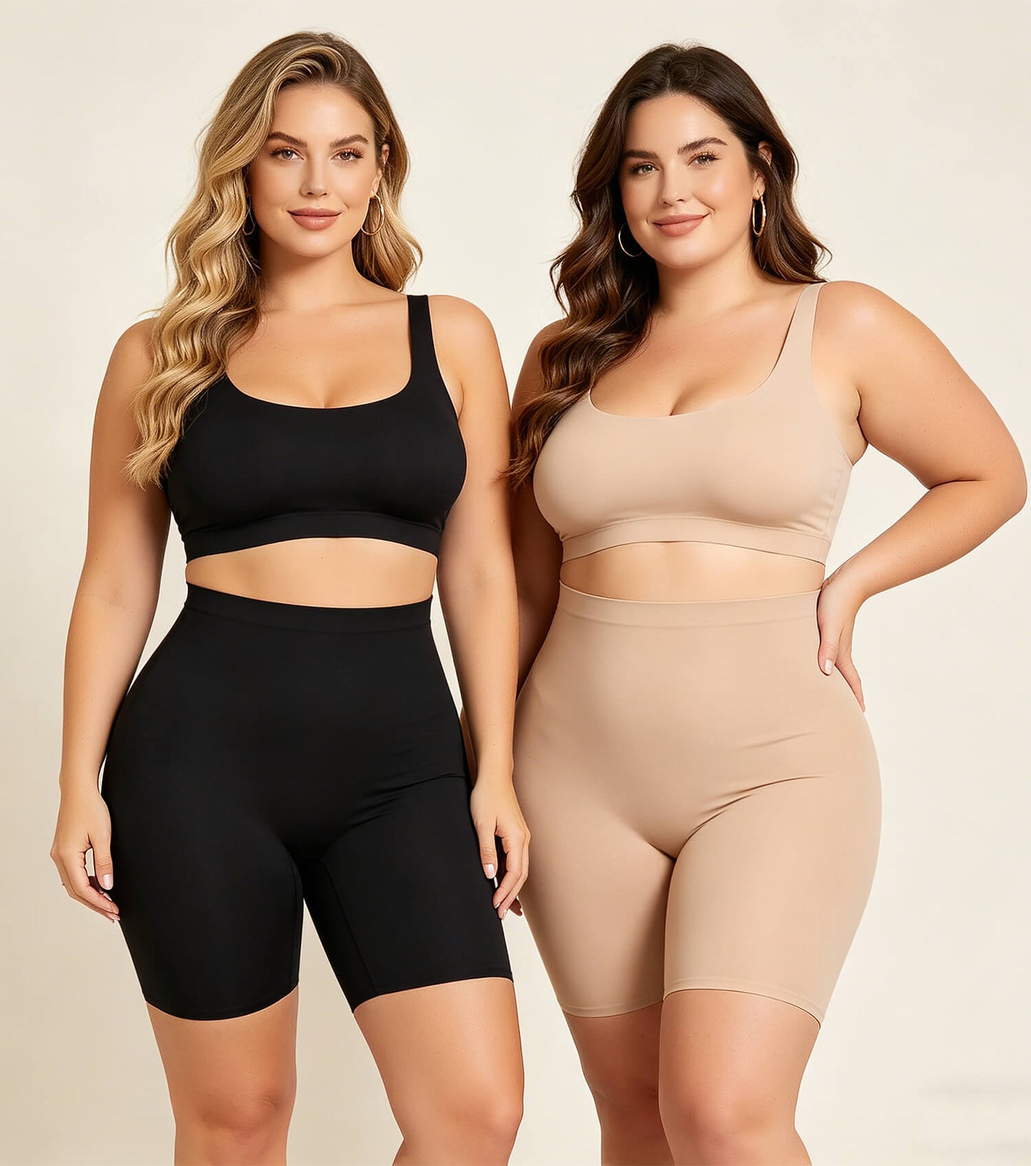 MANIFIQUE Tummy Control Shapewear for Women High Waist Thigh Slimmer Shapewear, Smooth Mid-Thigh Short Under Dress