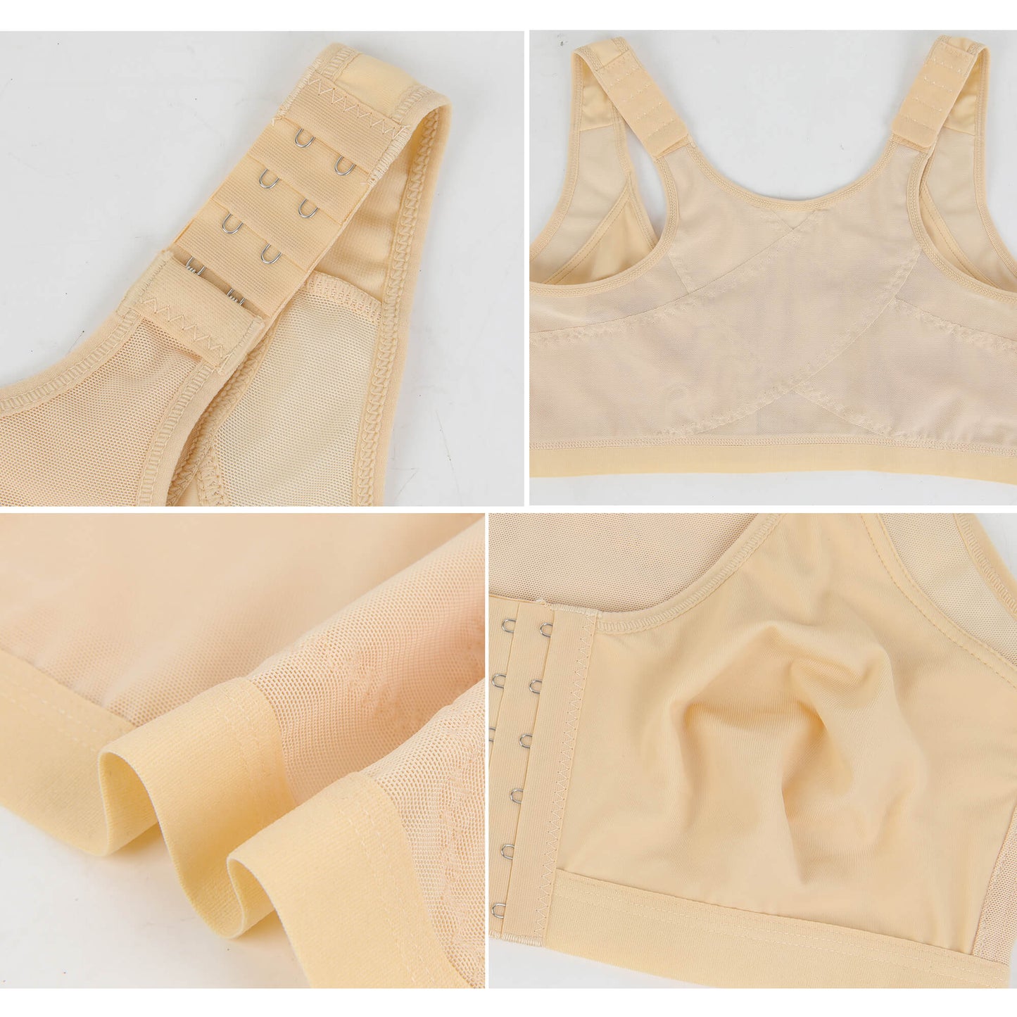 MANIFIQUE Posture Corrector Bra for Women Front Closure Bra Full Coverage Non Padded Wirefree