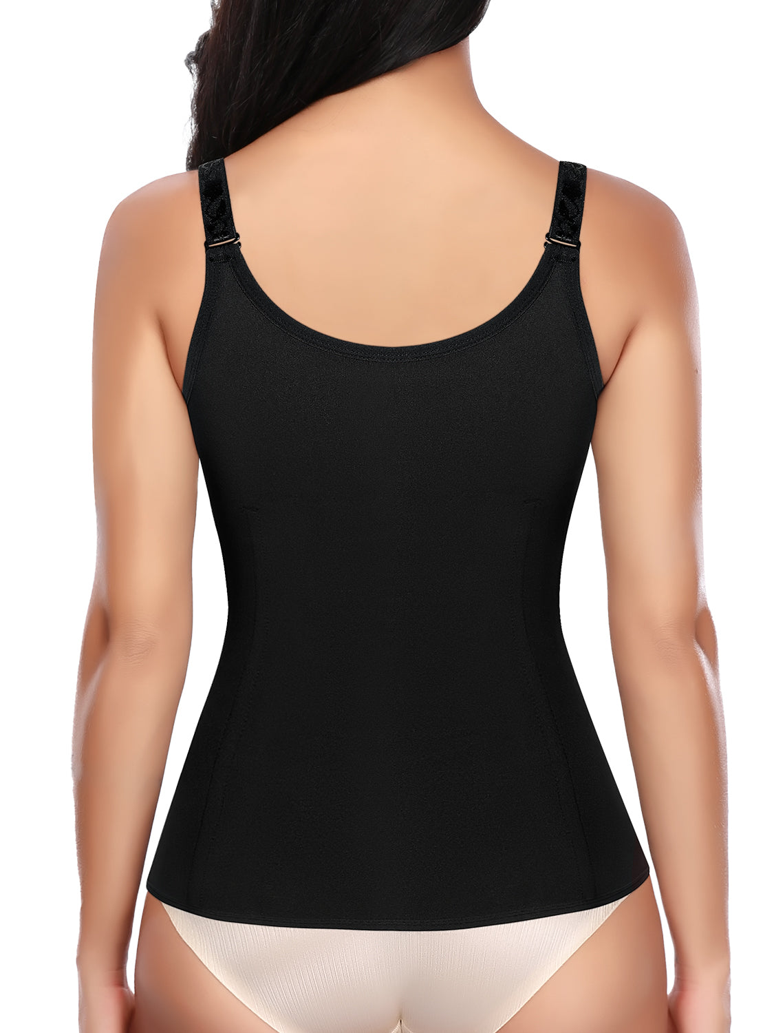 MANIFIQUE Waist Trainer for Women Corset Tops Tummy Control Shapewear Sport Girdle Workout Beige Vest