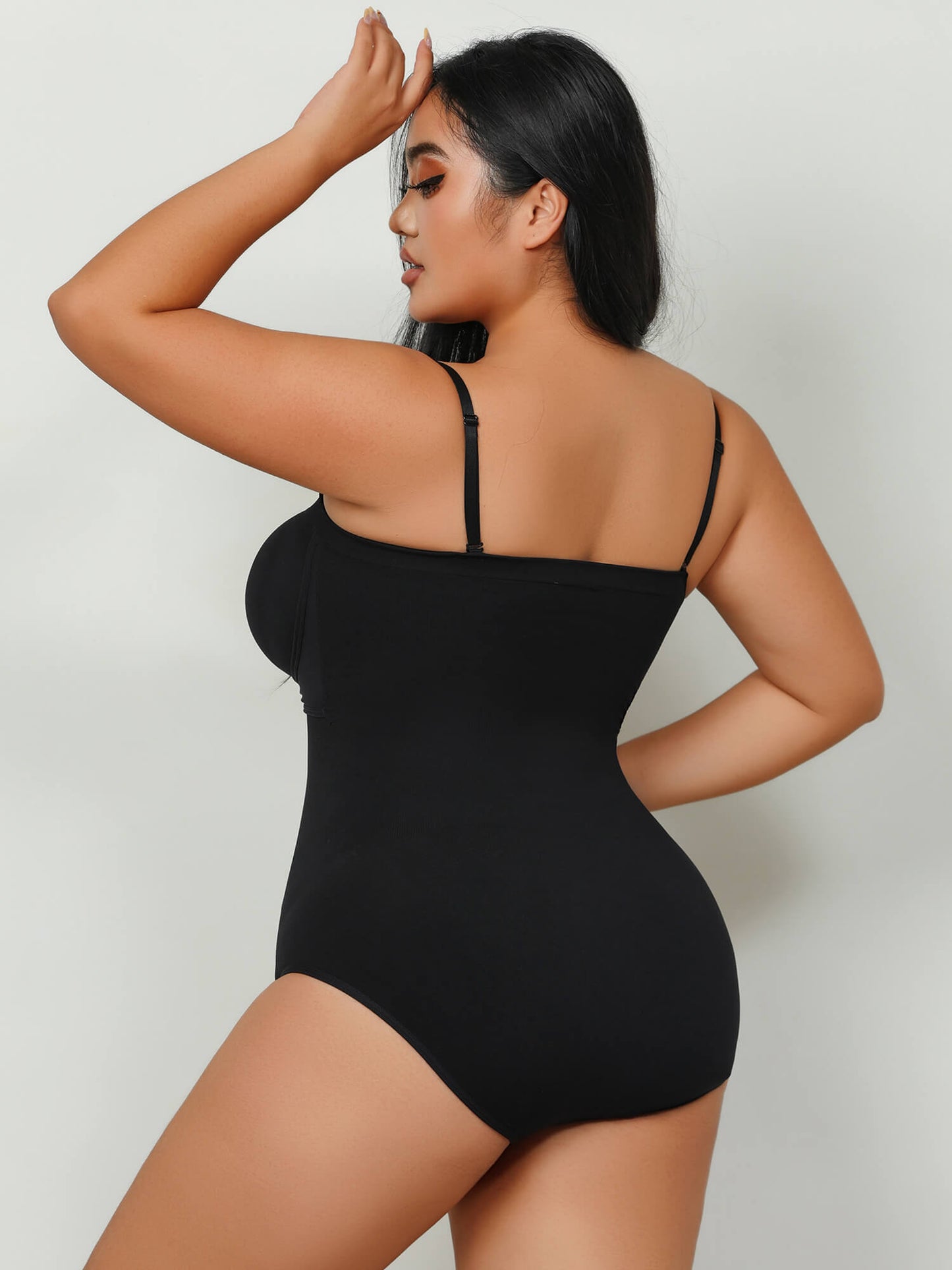 MANIFIQUE Plus Size Strapless Bodysuit for Women Tummy Control Shapewear Seamless Faja Body Shaper with Removable Straps