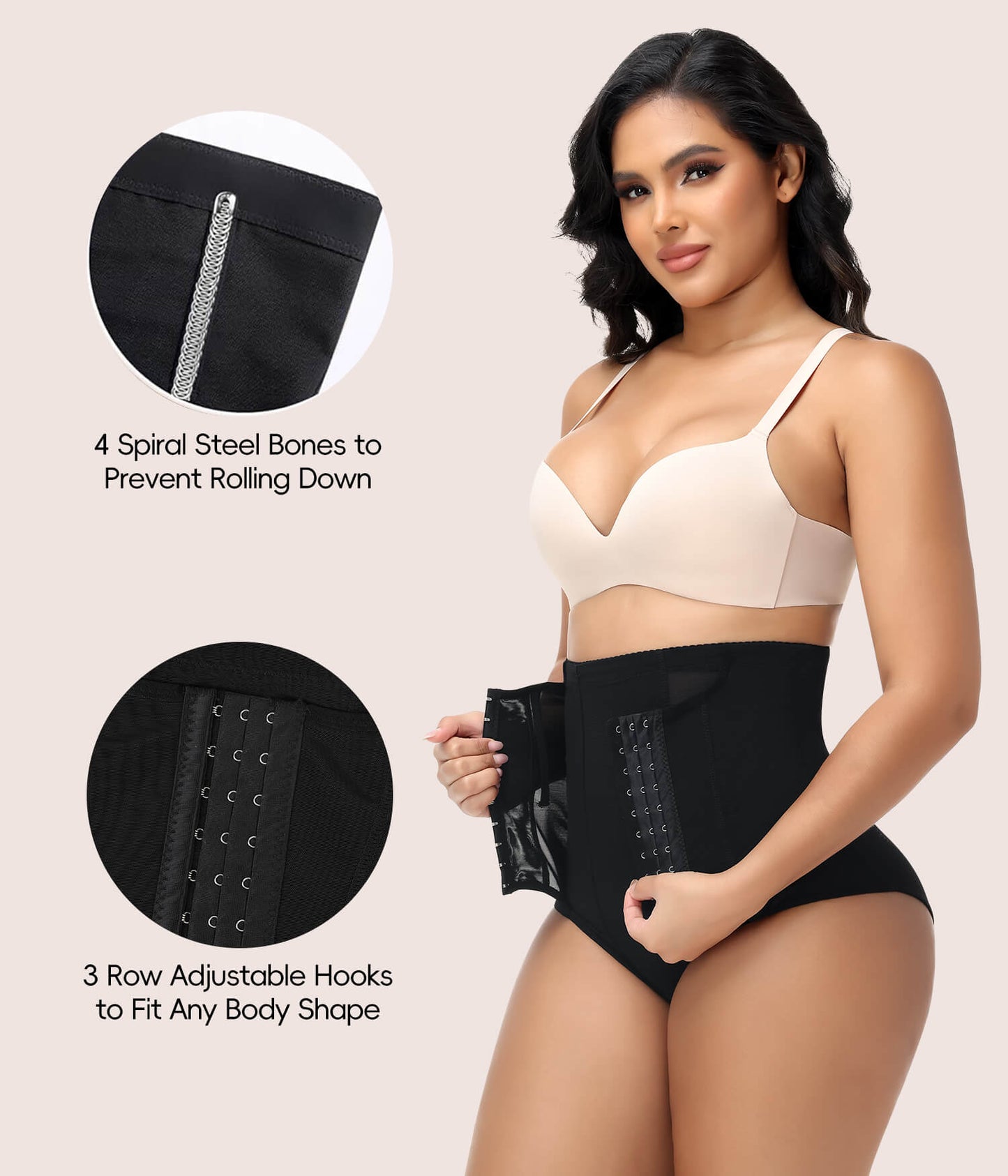 MANIFIQUE Tummy Control Shapewear for Women Faja Body Shaper Breathable High Waisted Butt Lifting Panties