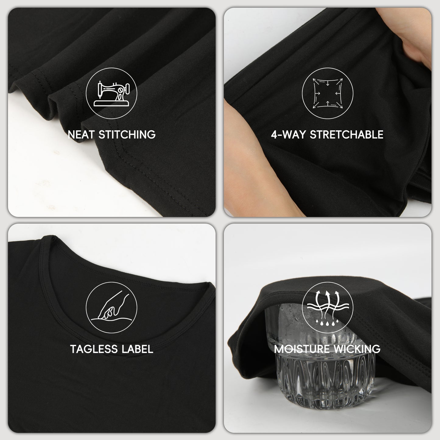 Lalamelon Men's Thermal Underwear Sets Top & Long Johns Breathable Quick Drying Thermo Base Layer