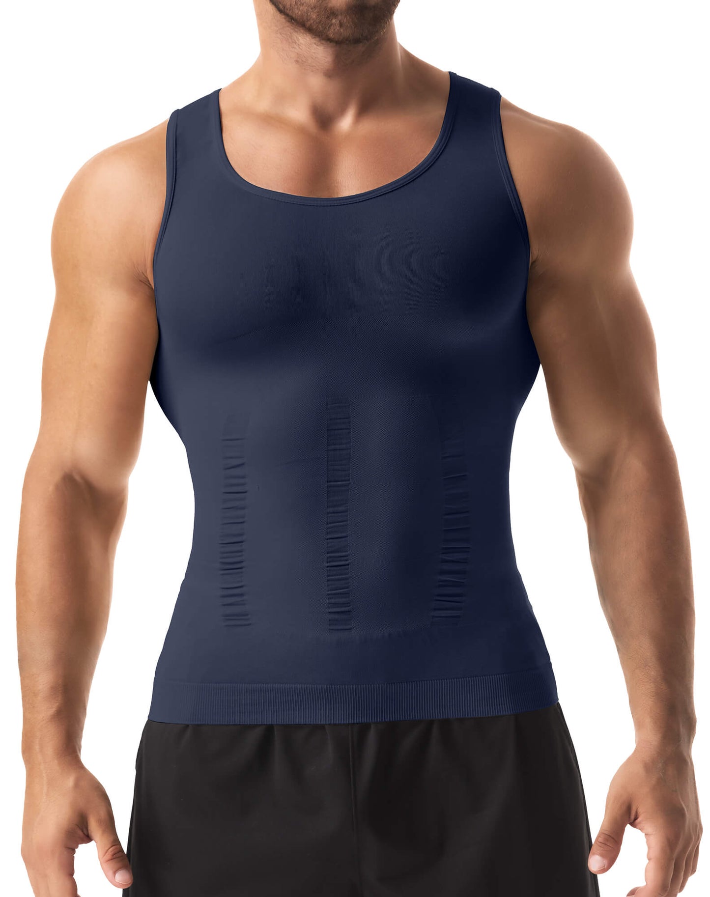 MANIFIQUE Gynecomastia Compression Shirts for Men, Tank Top Body Shaper, Fajas para Hombres, Slimming Undershirt