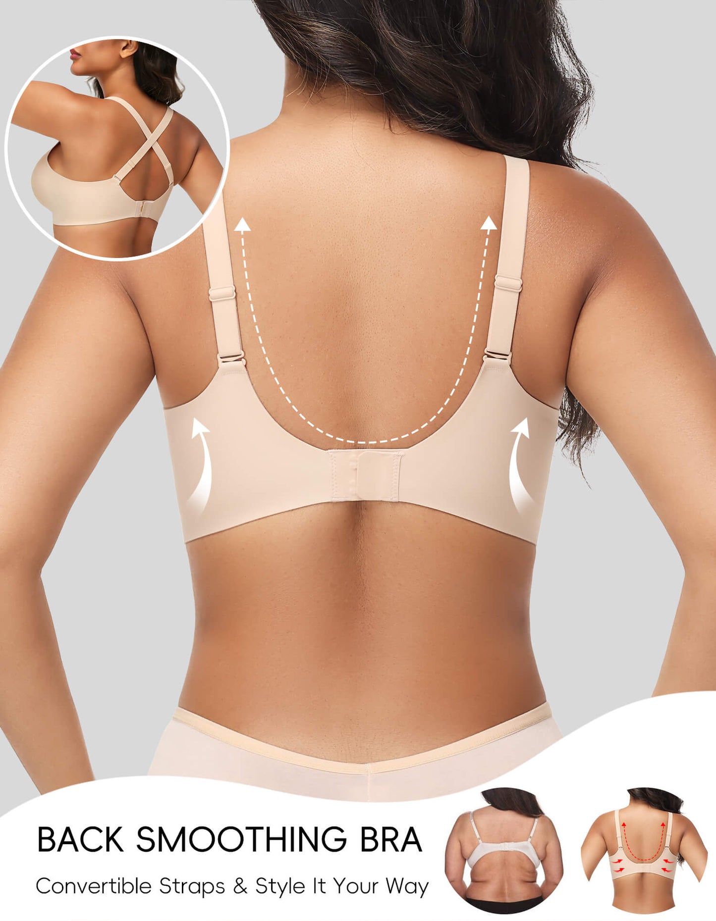Womens Push Up Wireless Bras V Mesh Comfortable Bralette Supportive Tshirt Bra No Underwire Seamless Everyday Bras