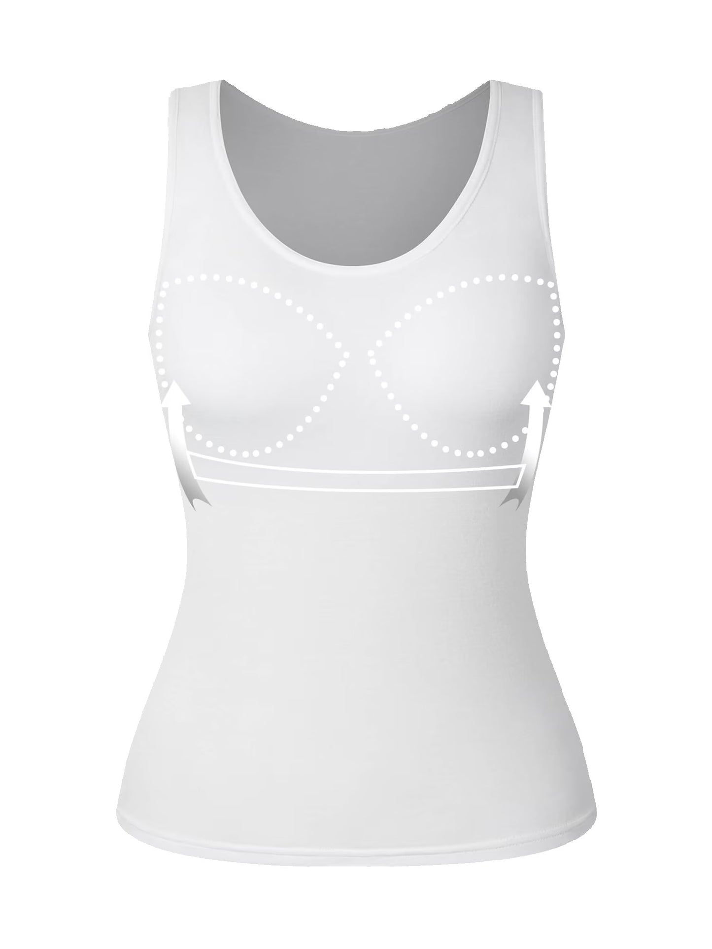 COMFREE Camisole with Built in Bra for Women Plus Size Tank Tops Wide Strap Tops(S-3XL)
