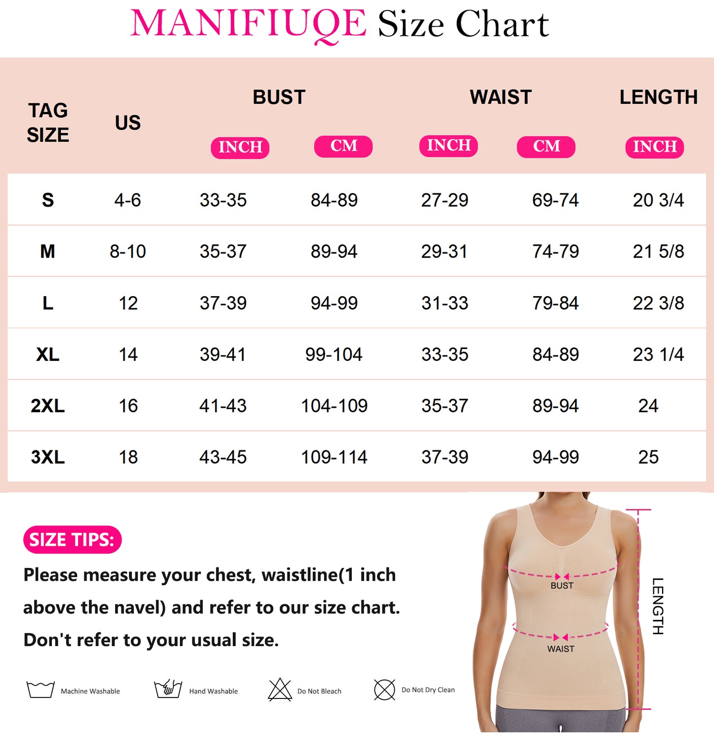 MANIFIQUE 3 Packs Shapewear Tank Tops with Built in Bra for Women Tummy Control Shaper Cami Compression Body Shaper