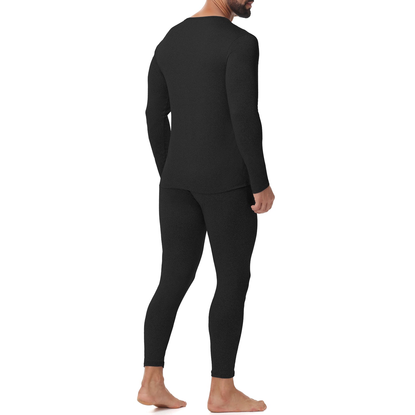 Lalamelon Men's Thermal Underwear Sets Top & Long Johns Breathable Quick Drying Thermo Base Layer