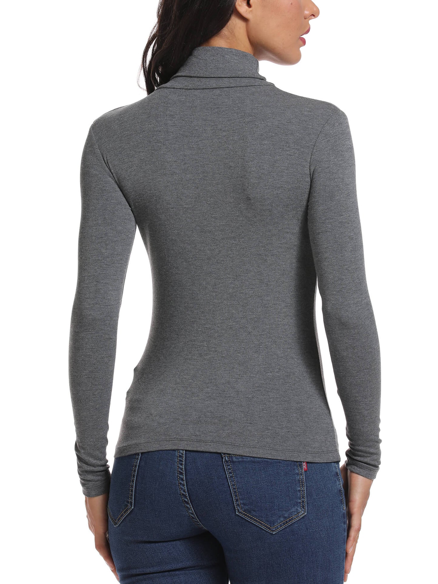 MANIFIQUE Women's Turtleneck Long Sleeve Shirts Fall Fashion Basic Thermal Underwear Tops Winter Clothes 2025