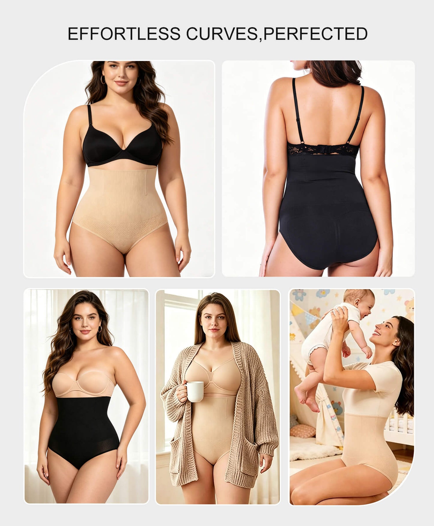 MANIFIQUE Shapewear for Women - Seamless Shapewear Tummy Control Panty, Body Shaper, Tummy Control Underwear for Women